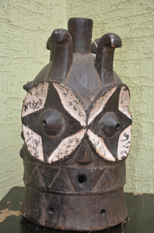 Authentic Sukuma/Nyamwezi Helmet Mask | Tanzanian Tribal Art