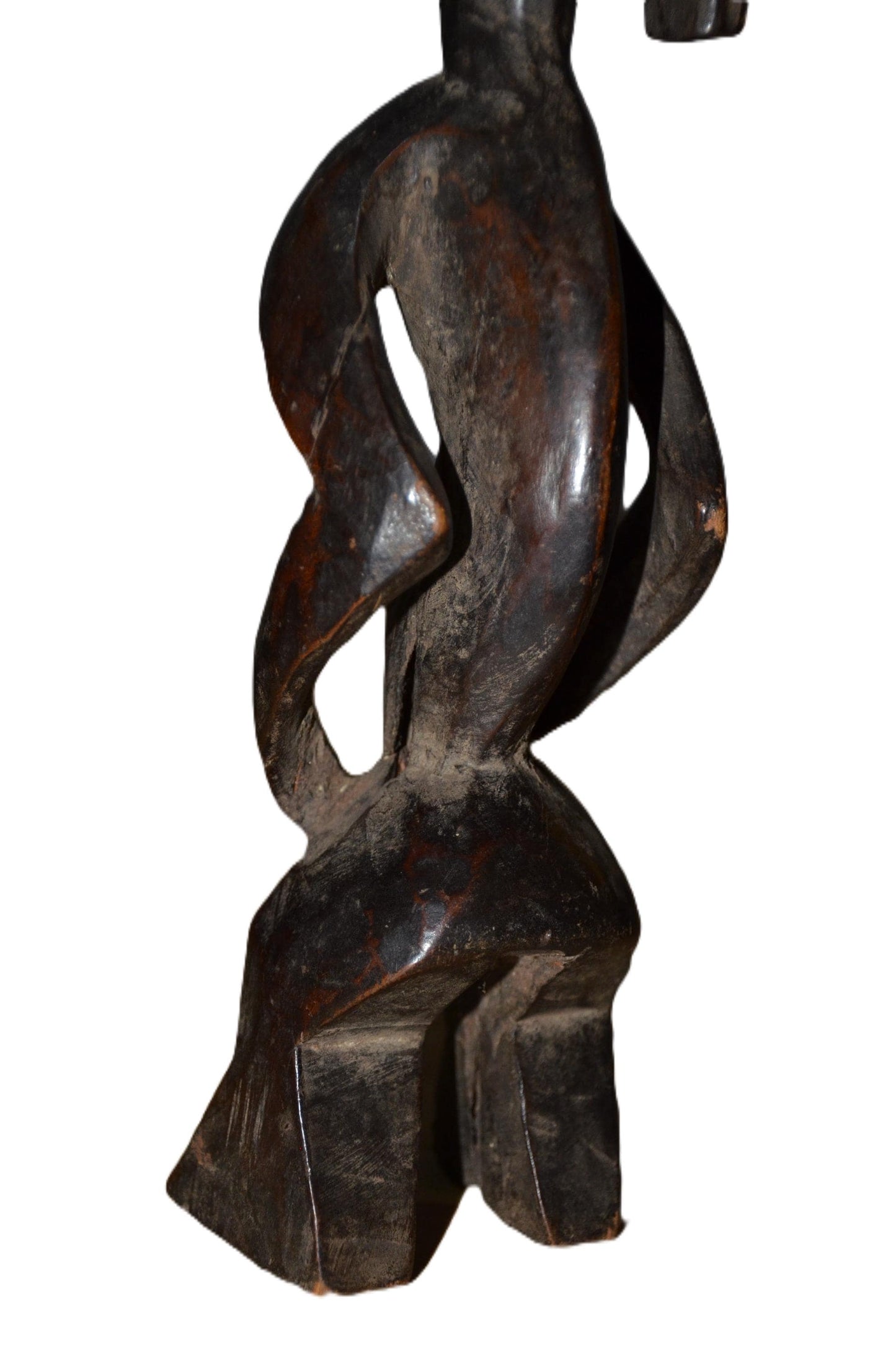 Authentic Mumuye Statue | Nigerian Tribal Figure | Abstract Wood Sculpture