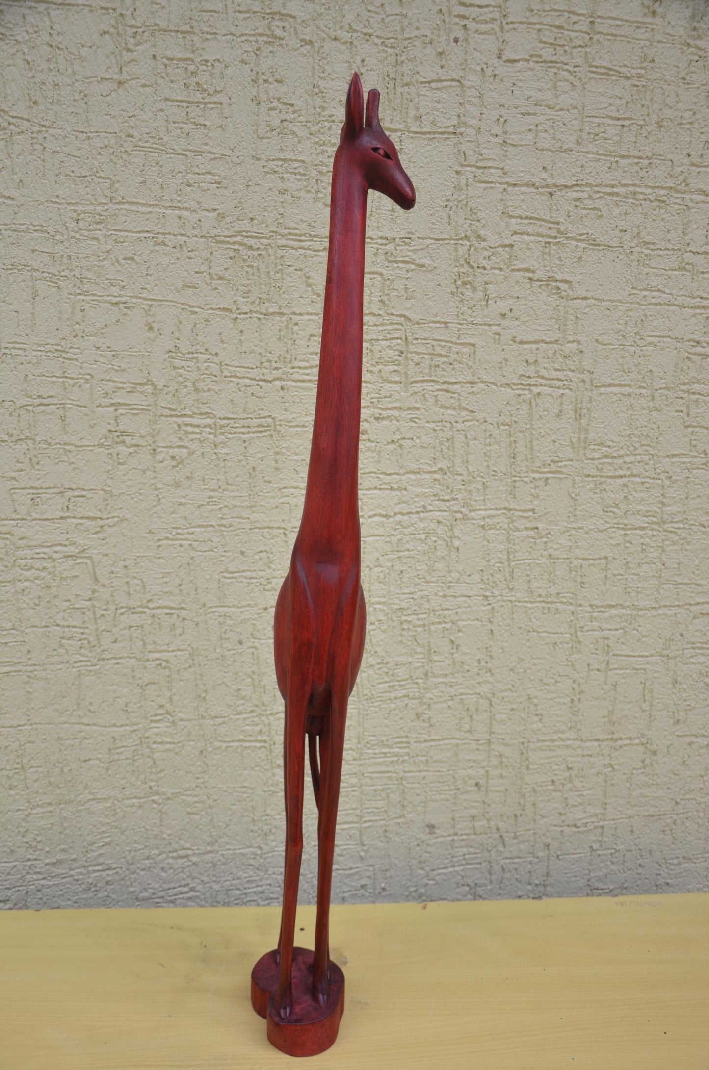 Monumental African Wooden Giraffe Sculpture | Wildlife Art