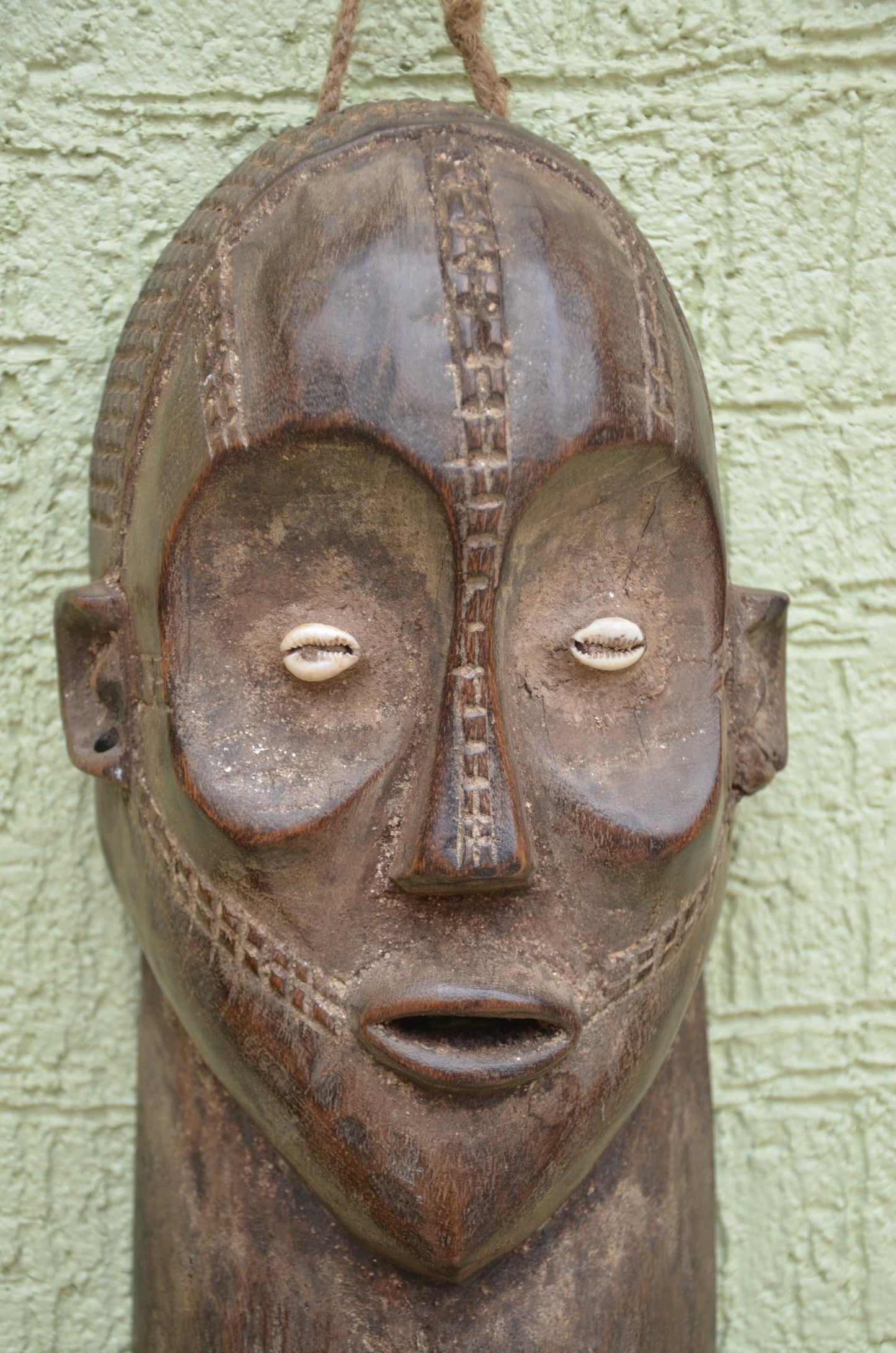 Authentic Bembe Alunga Tribal Mask | Congolese Art