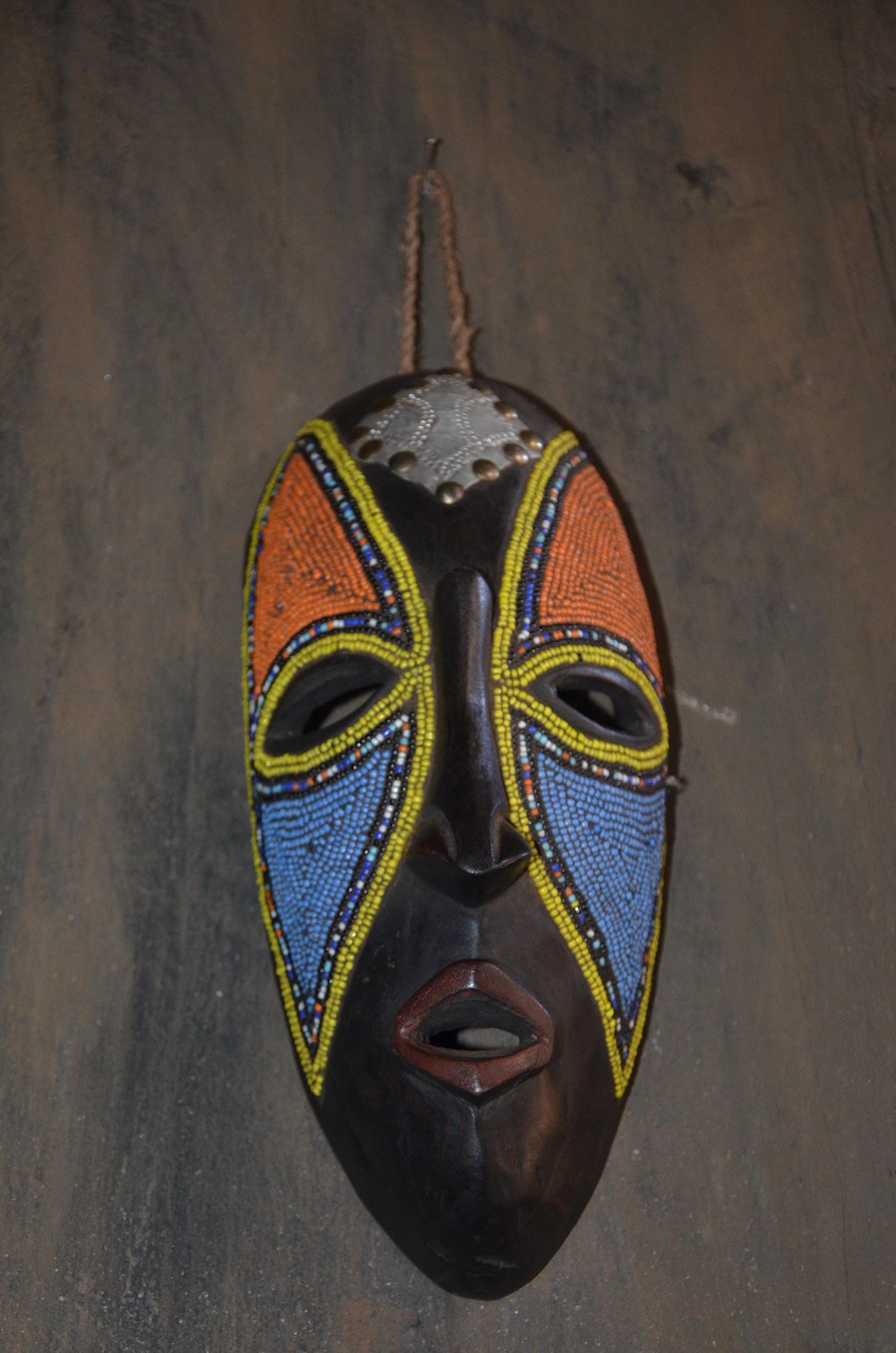 Authentic Bamileke Beaded Mask | Cameroon Grassfields | Tribal Art