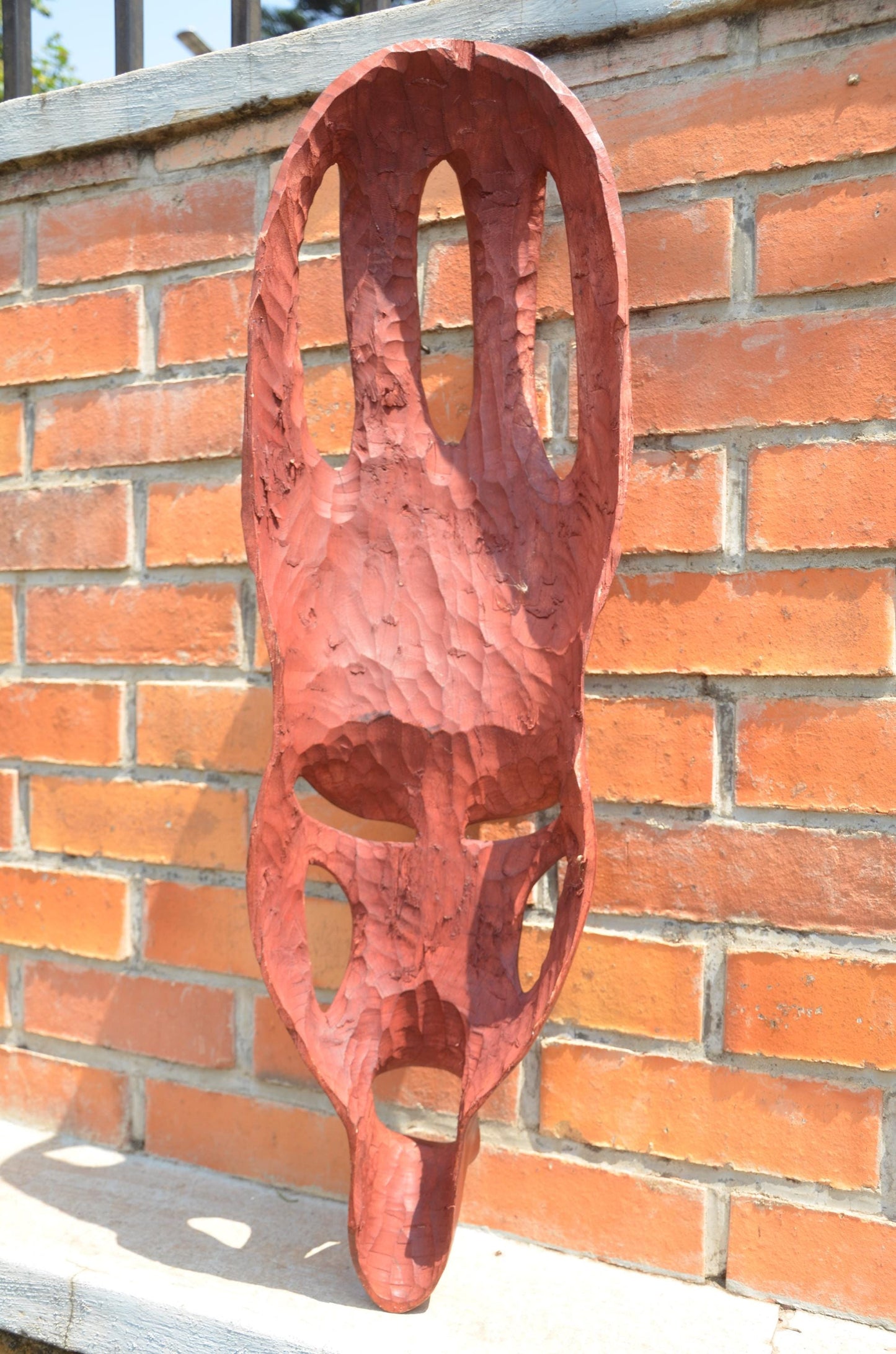 Authentic Rwandan Decorative Wall Mask | East African Art
