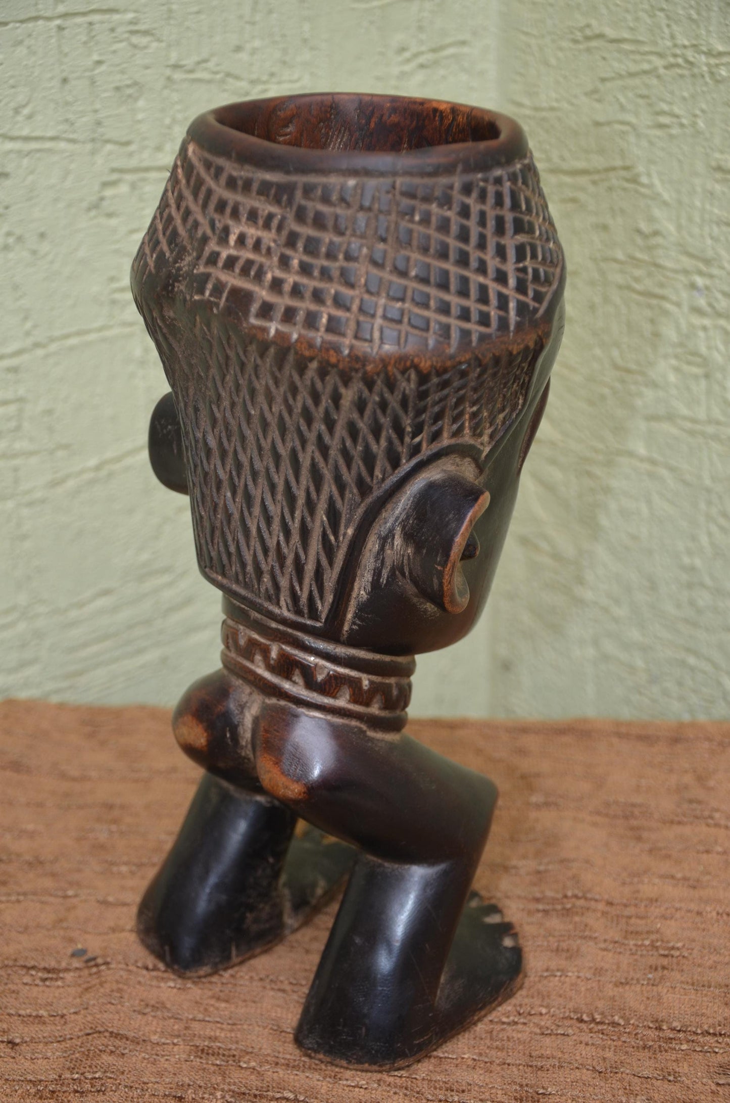 Authentic Kuba Prestige Palm Wine Cup | Congolese Royal Art