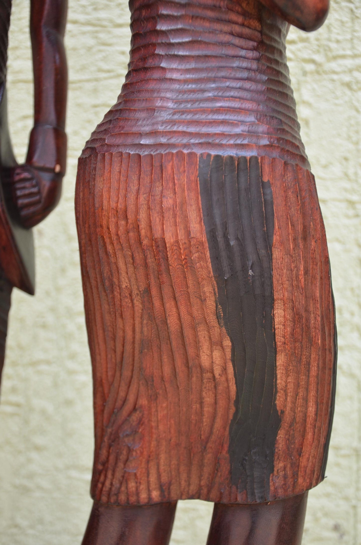 Pair of Hand-Carved African Wooden Sculptures | Tribal Art