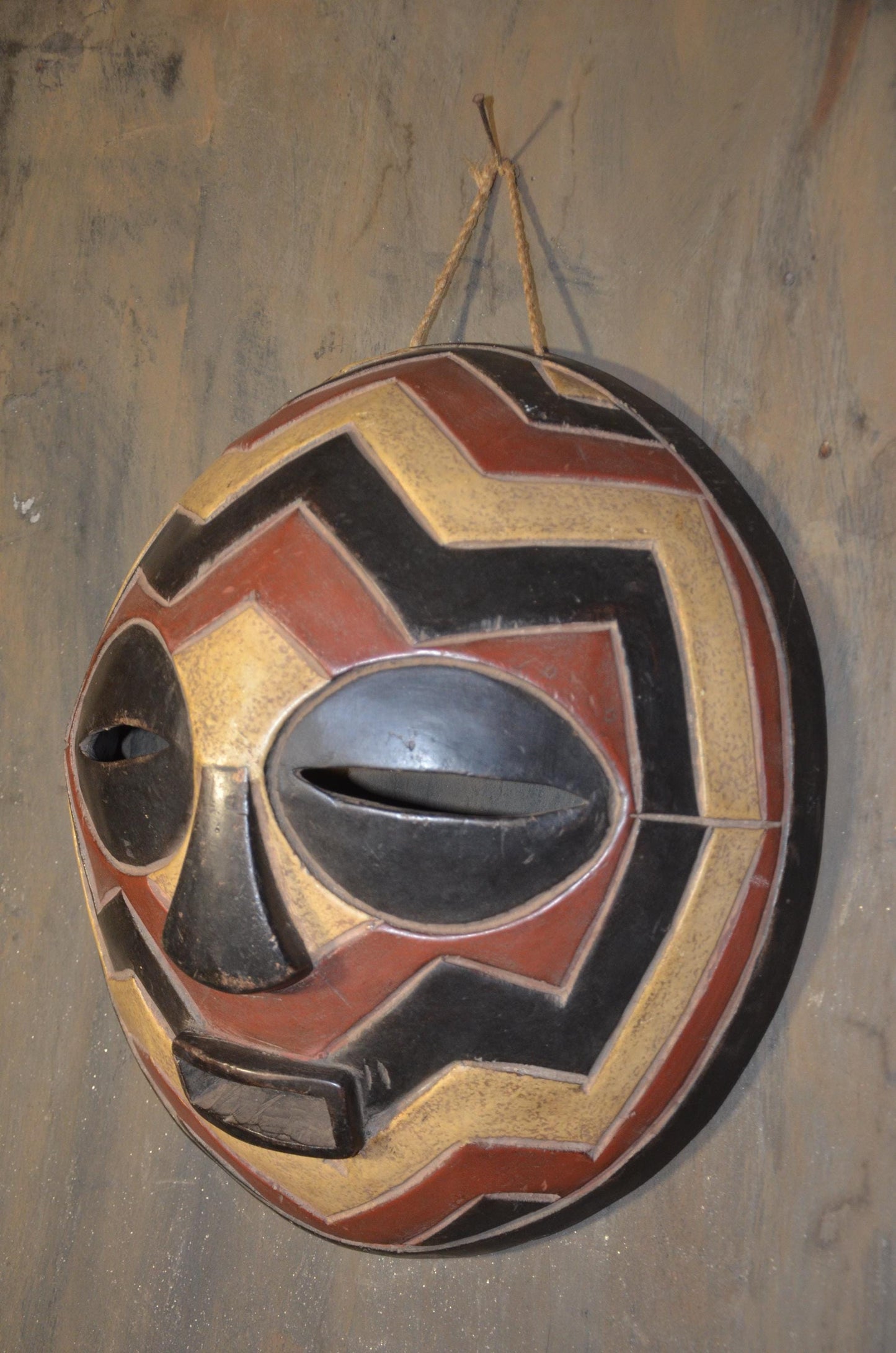 Authentic Songye Kifwebe Mask | Congolese Tribal Art | Hand-Carved