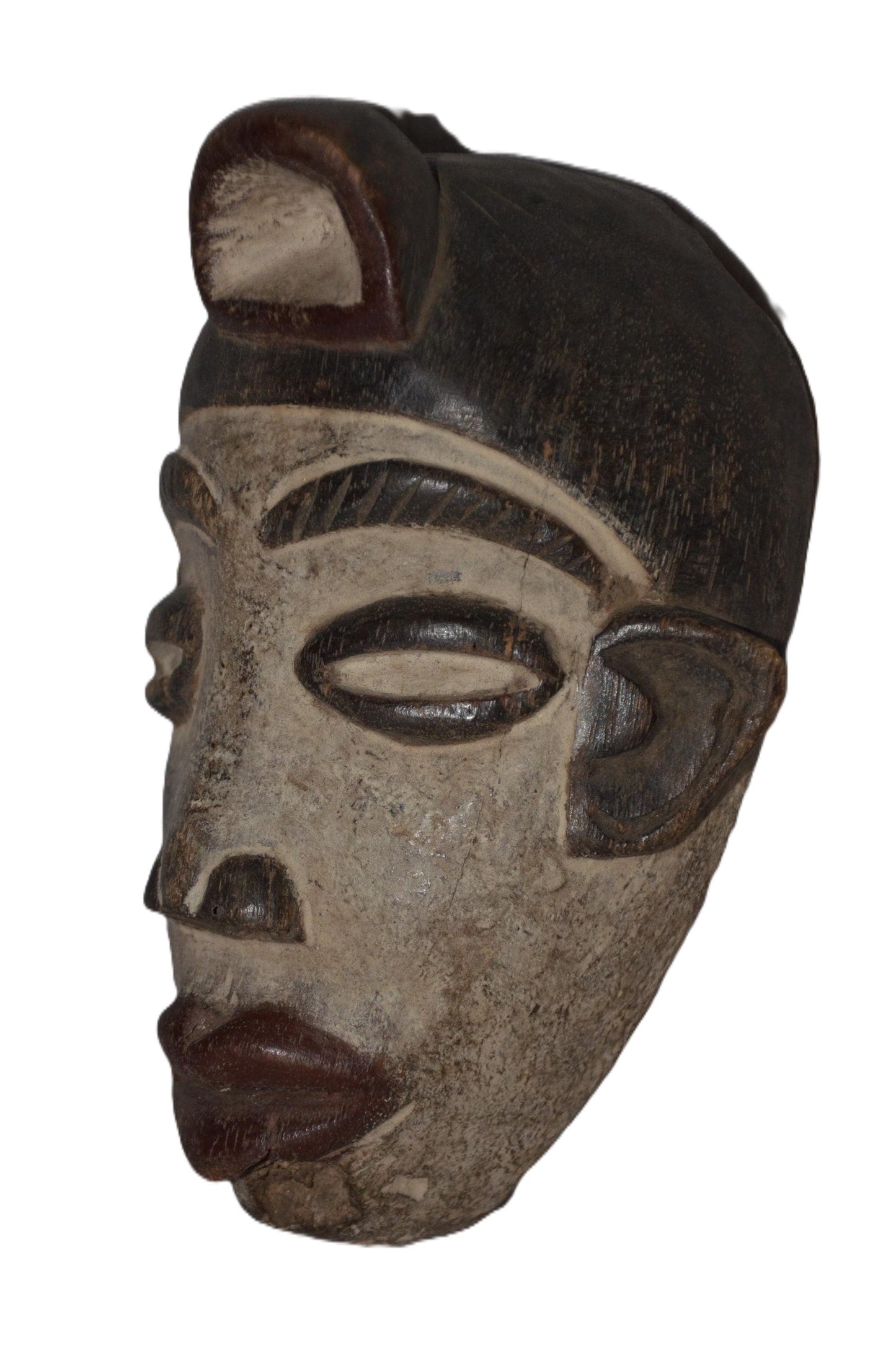 Authentic Bapunu Mask | Punu Tribal Art | Congolese Wood Wall Sculpture