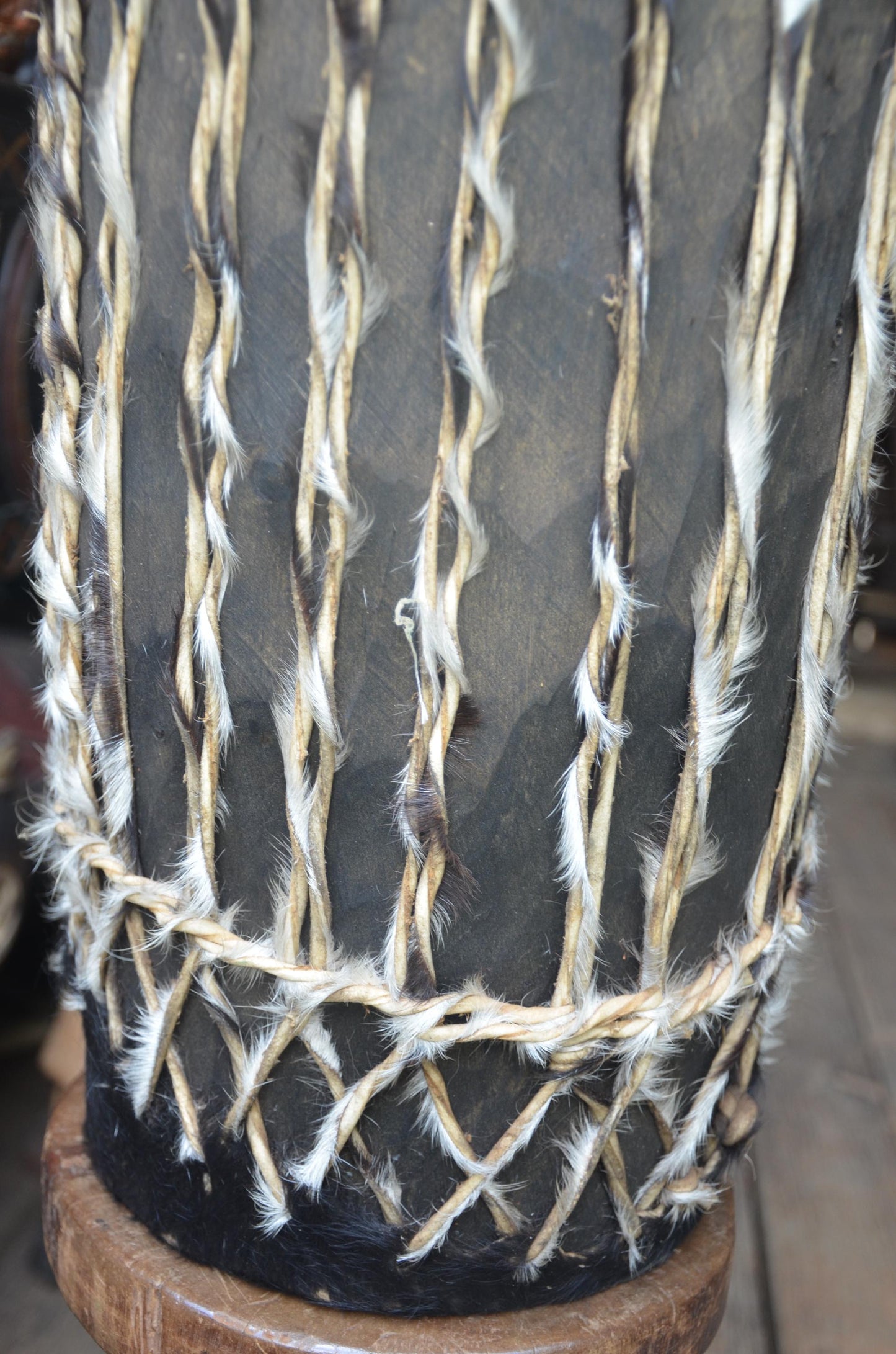 Traditional Rwandan Drum | Hand-Carved Percussion | Authentic African Art