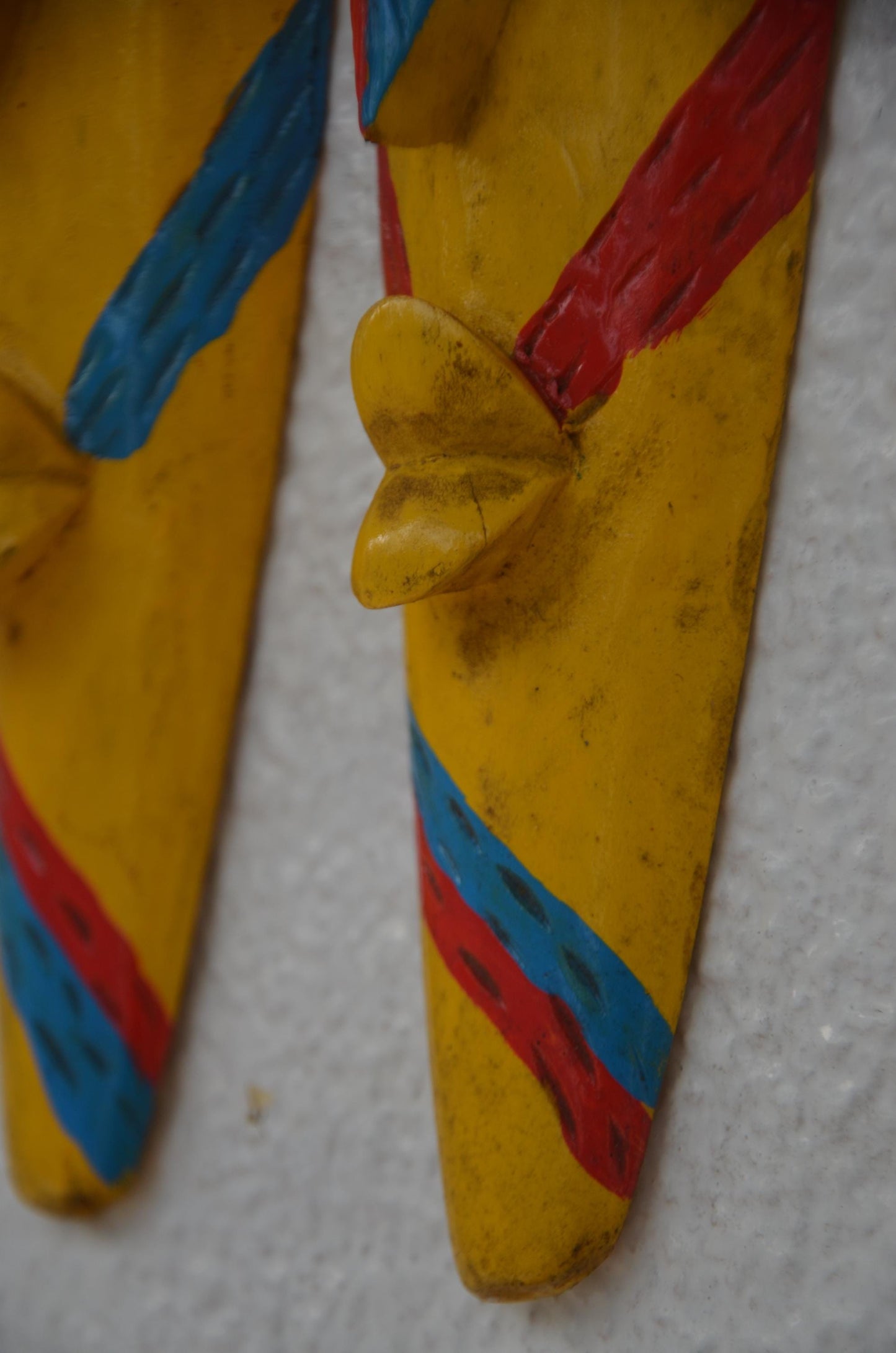 Hand-Carved Nyiginya Kingdom Ceremonial Wooden Facemask Couple | African Tribal Wall Art Decor