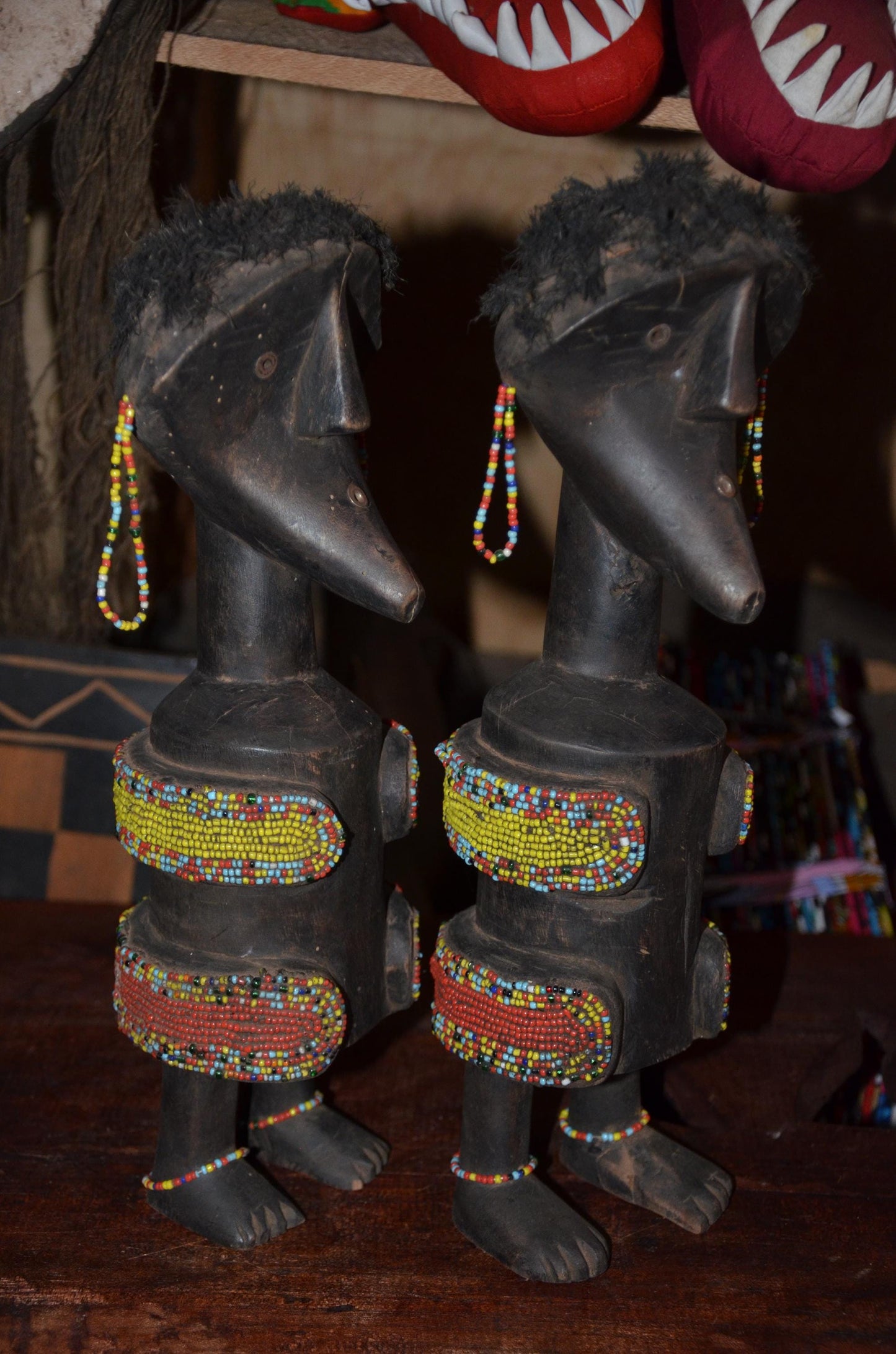 Authentic Namji Fertility Doll Pair | African Tribal Art | Dowayo