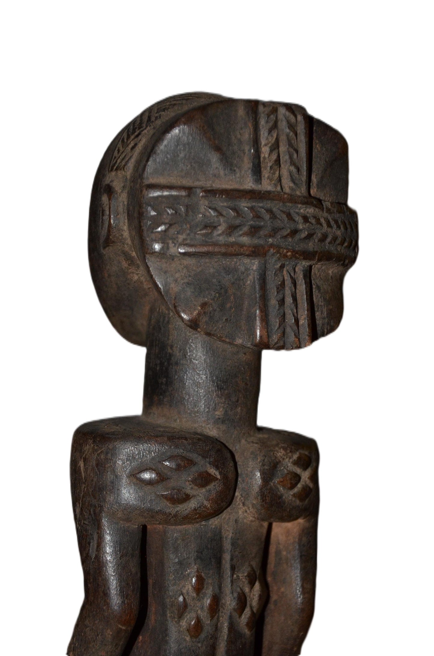 Authentic Luba Statue | Female Ancestral Figure | Congolese Tribal Art