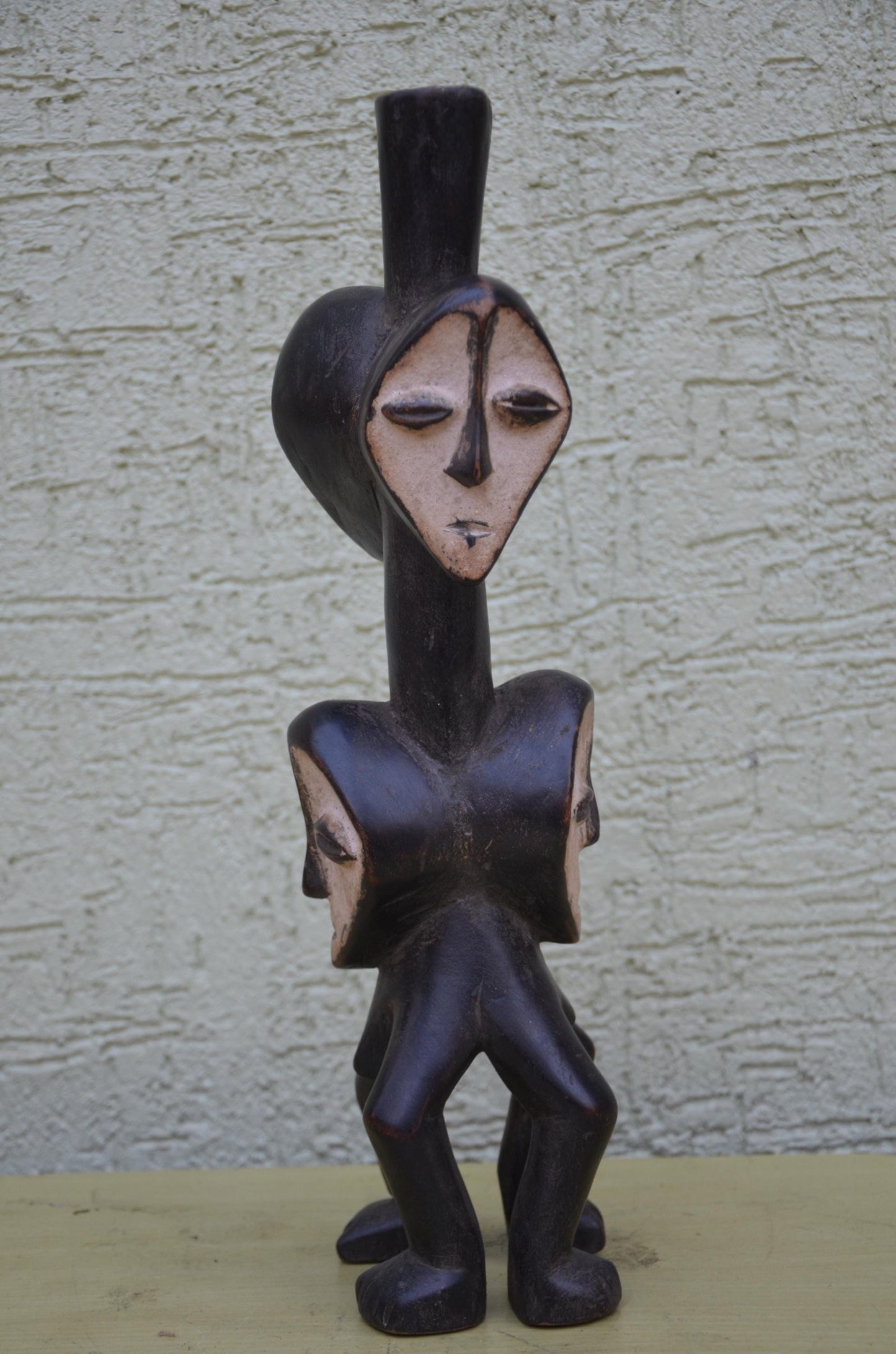 Lega Multi-Headed Wooden Figure | DRC Ethnographic Art
