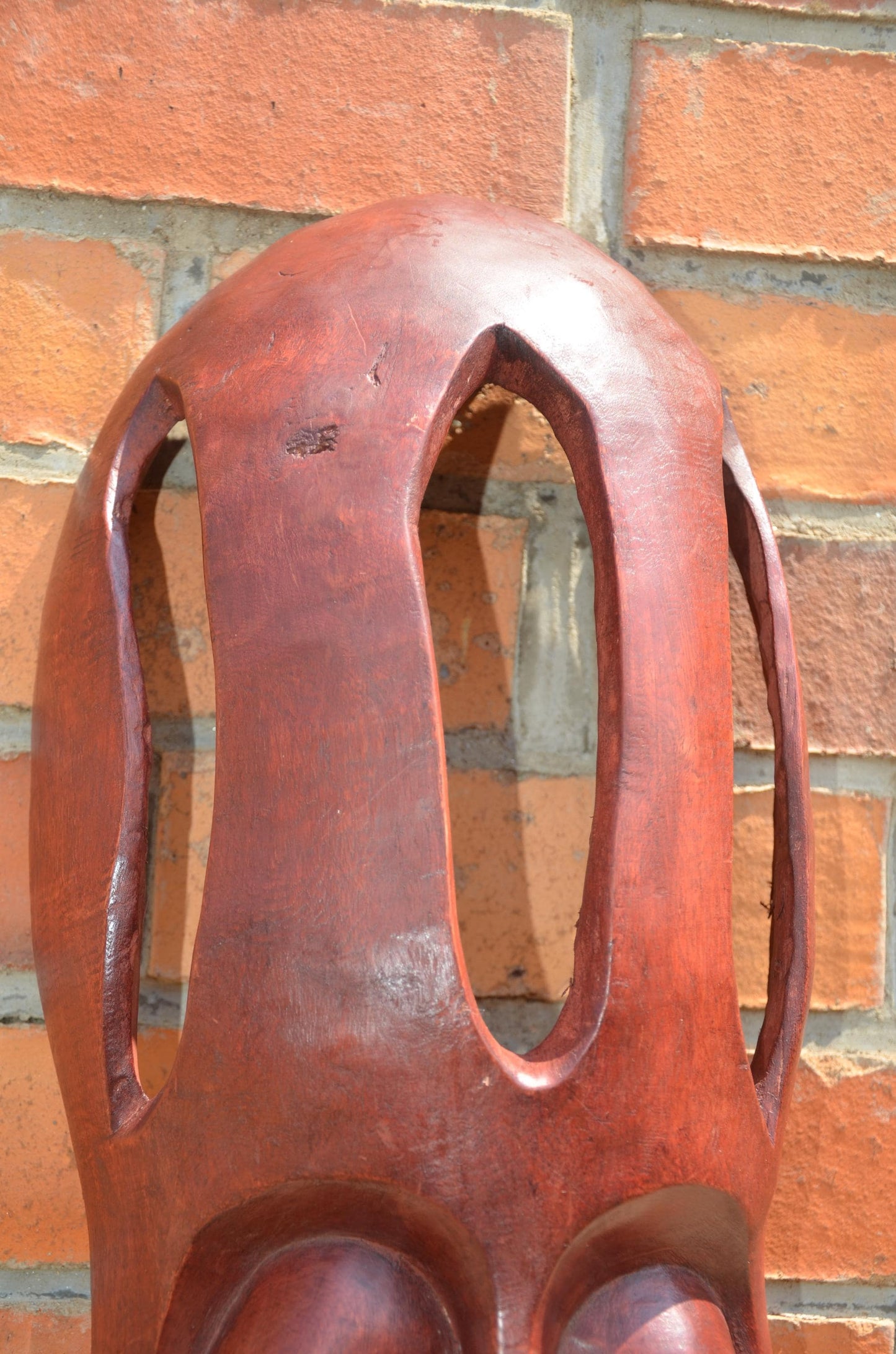 Authentic Large Rwandan Decorative Wall Mask | East African Art
