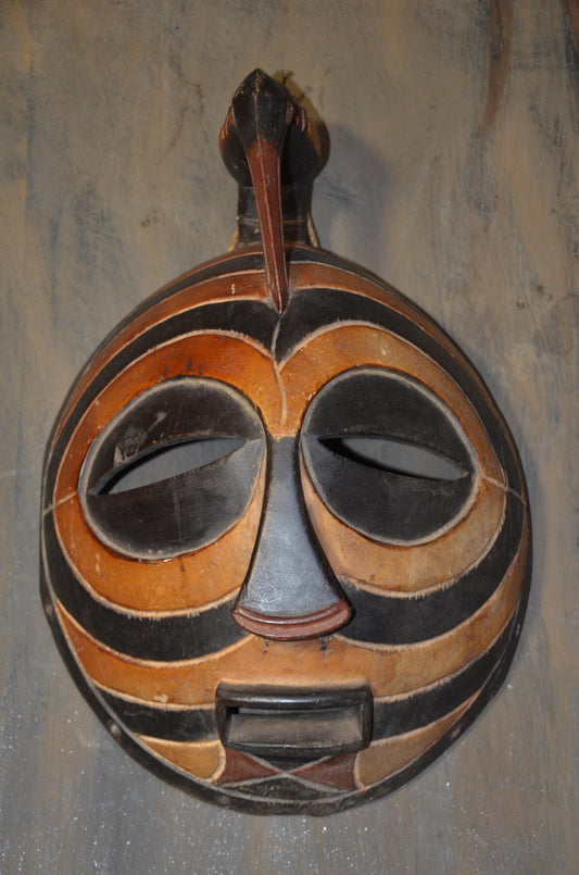 Authentic Songye Kifwebe Mask | Bird Motif | Congolese Tribal Art
