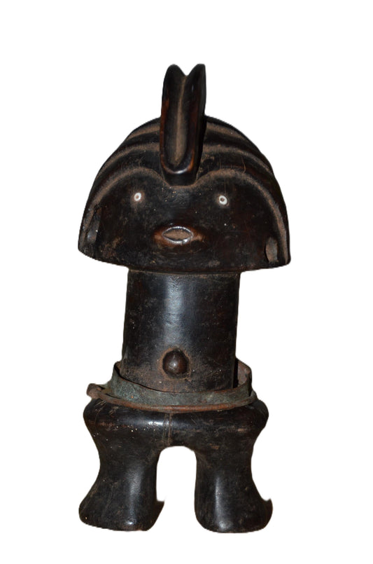 Authentic Congo Statue | Congolese Tribal Art | Hand-Carved Wood Sculpture