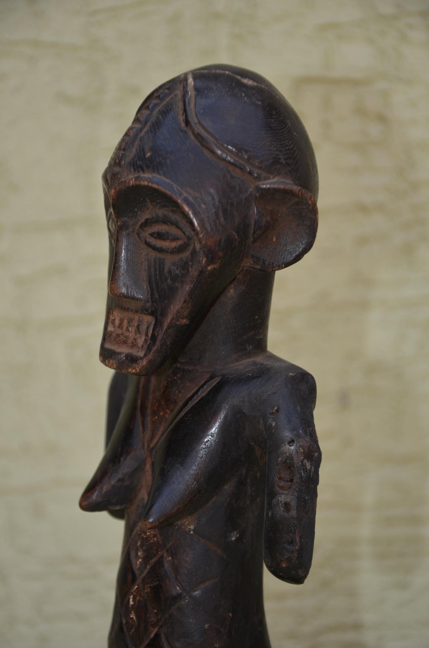 Authentic Songye Standing Female Figure | Congolese Art