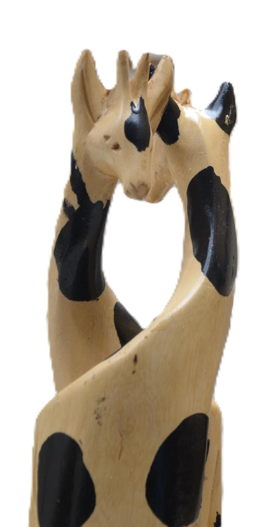 Decorating Giraffes – Hand-Carved Wooden African Sculpture