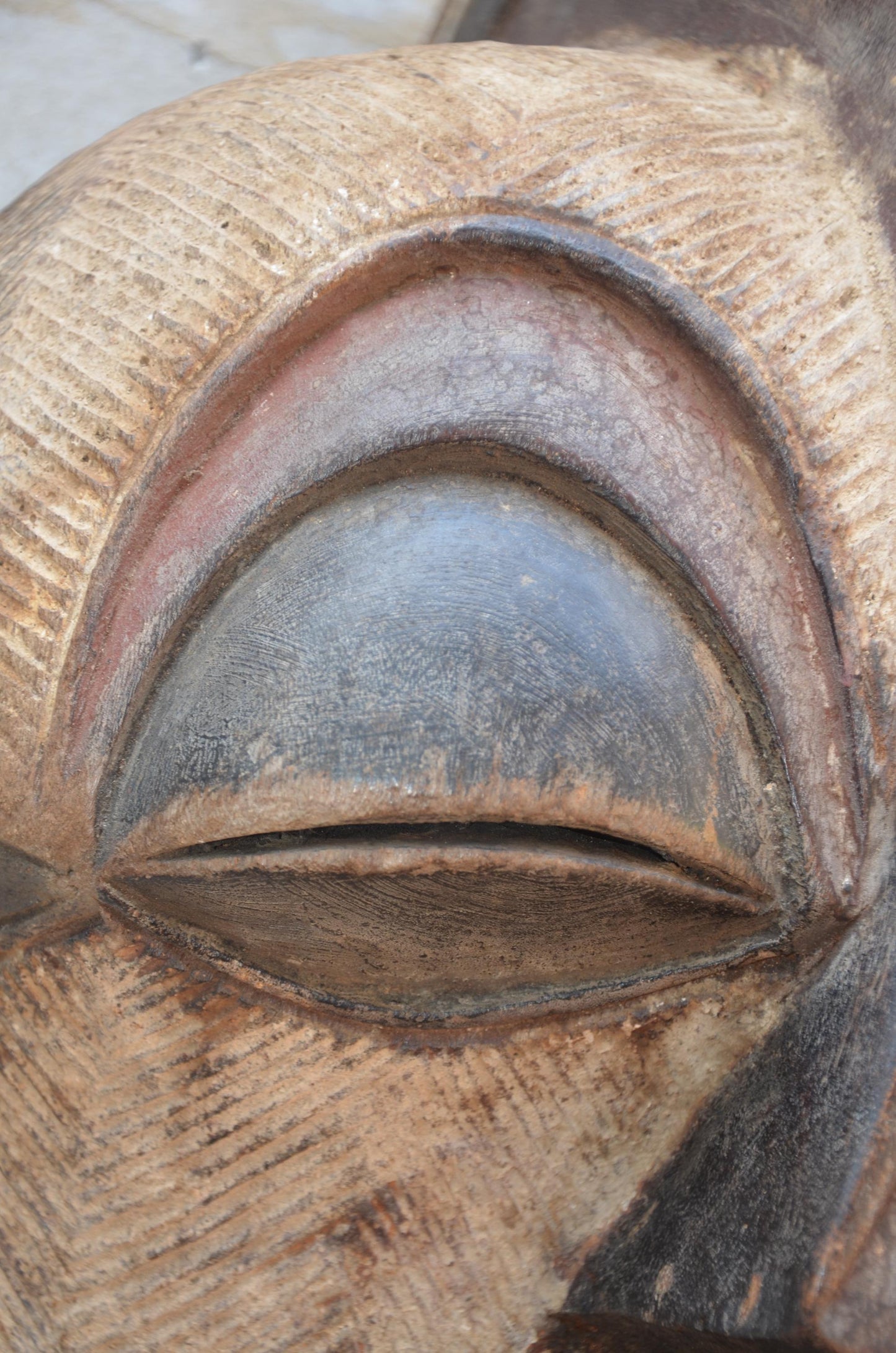 Authentic Male Songye Kifwebe Mask | Congo Tribal Art | Crested