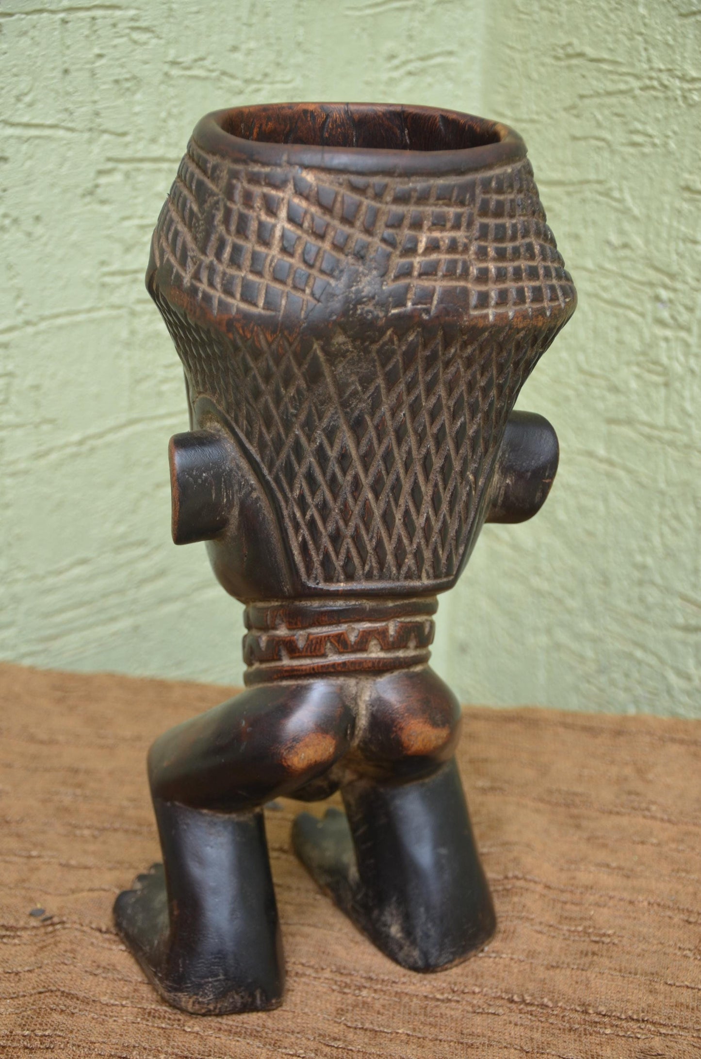 Authentic Kuba Prestige Palm Wine Cup | Congolese Royal Art