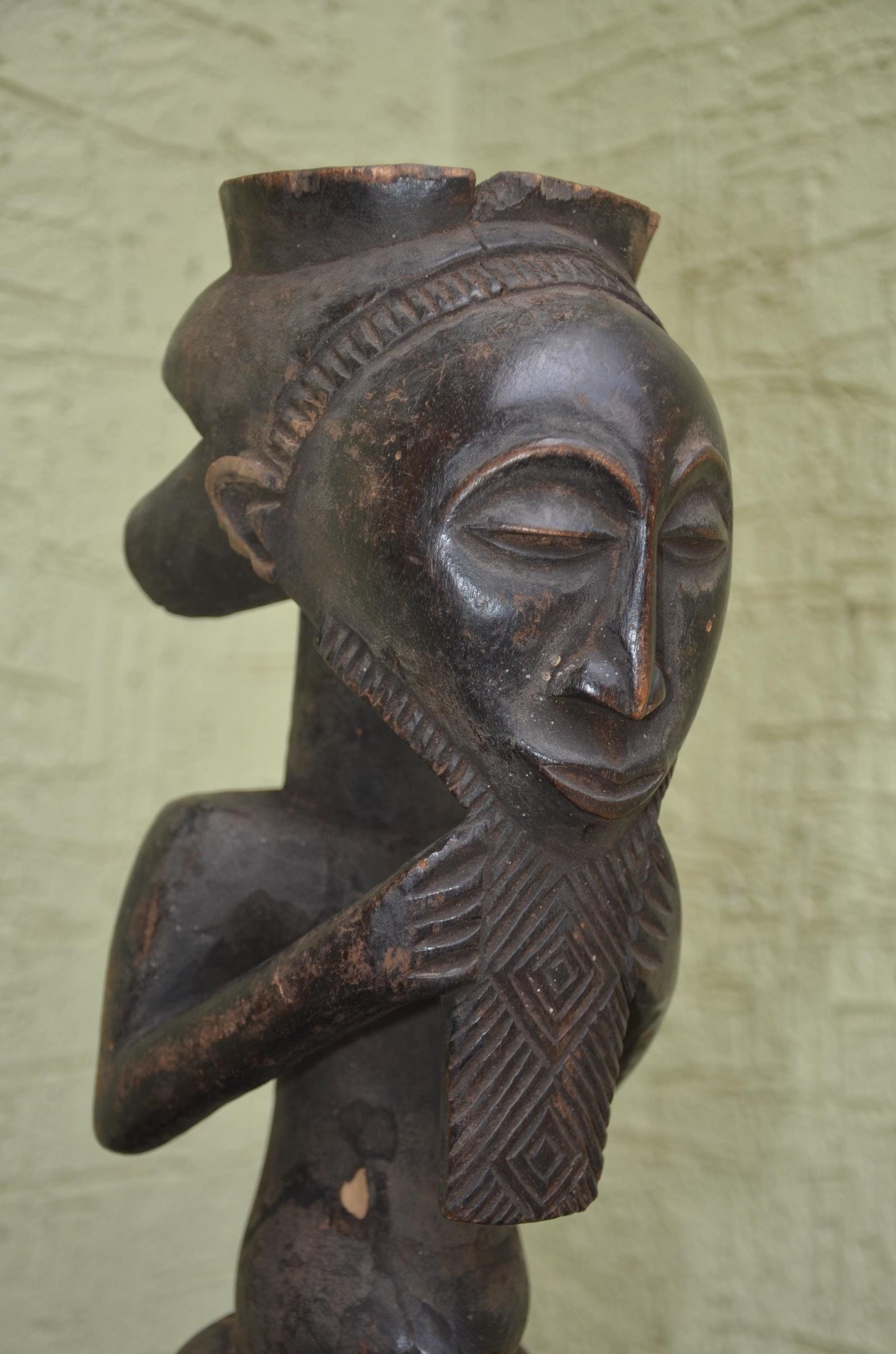 Authentic Kusu/Hemba Male Ancestor Figure | Congolese Art