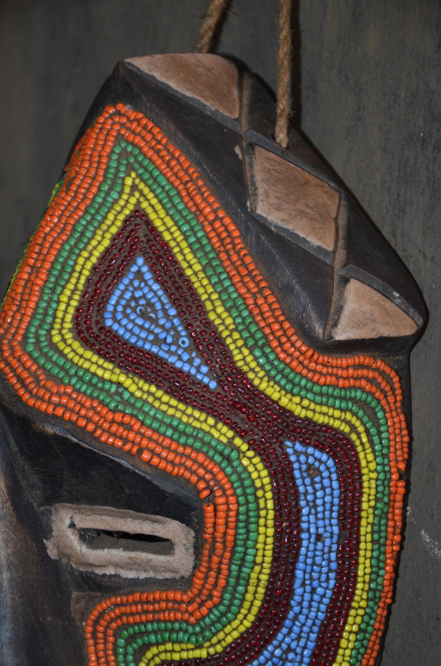 Authentic Bamileke Beaded Mask | Cameroon Grassfields | Tribal Art