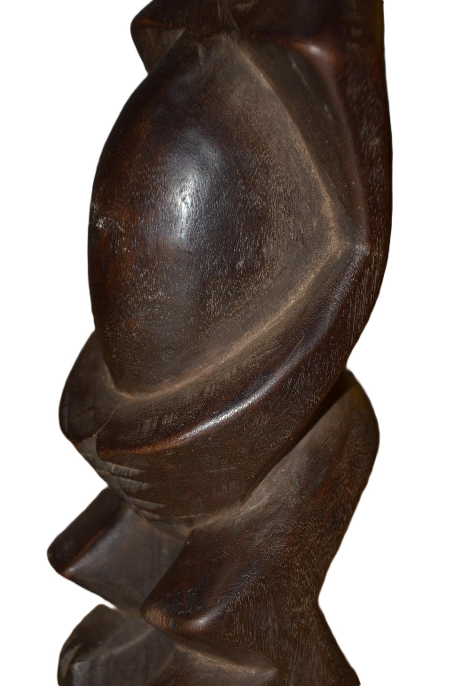 Authentic Lega Statue – Hand-Carved Wood Figure – Congo Bwami Society Art