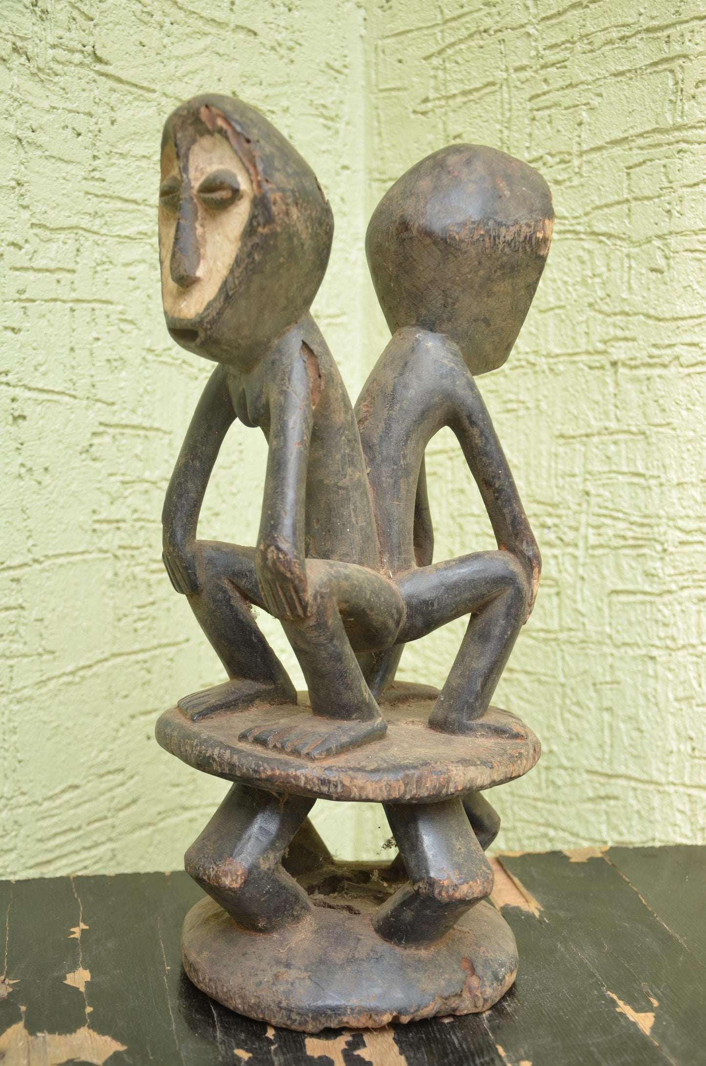Authentic Lega Janus Figure | Congolese Philosophical Art