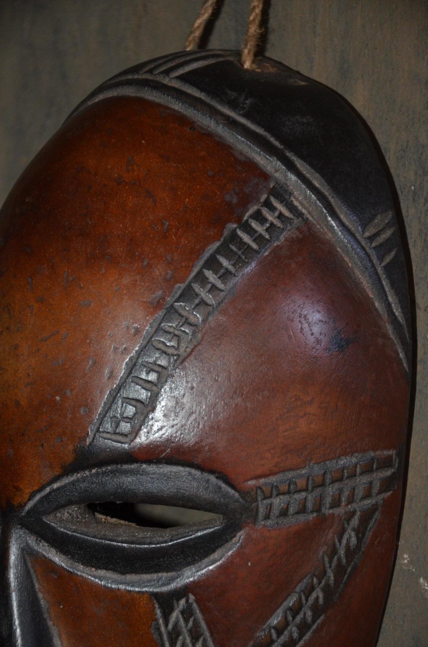 Authentic Chokwe Mask | Congolese Tribal Art | Hand-Carved Wood