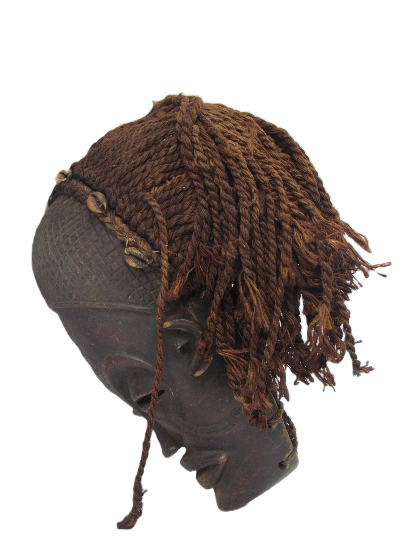 Rare Old African Mwana Pwo Luena mask from the Chokwe - Angola.