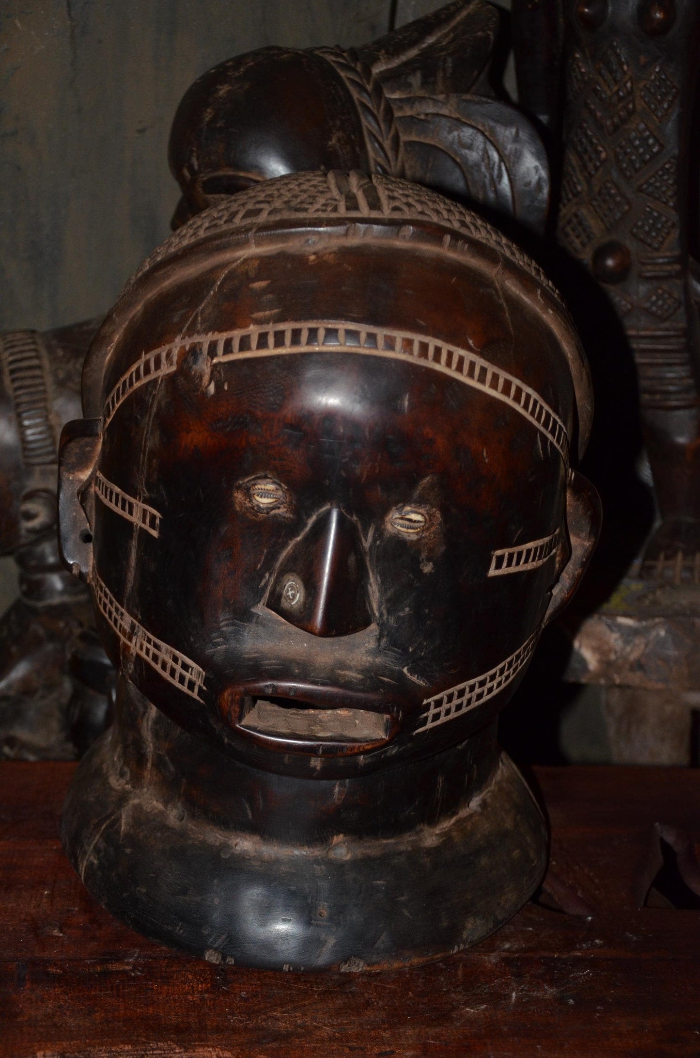Authentic African Helmet Mask | Hehe Sukuma Nyamwezi | Tribal Tribal Art