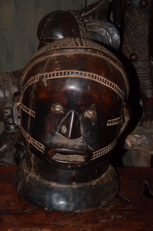 Authentic African Helmet Mask | Hehe Sukuma Nyamwezi | Tribal Tribal Art