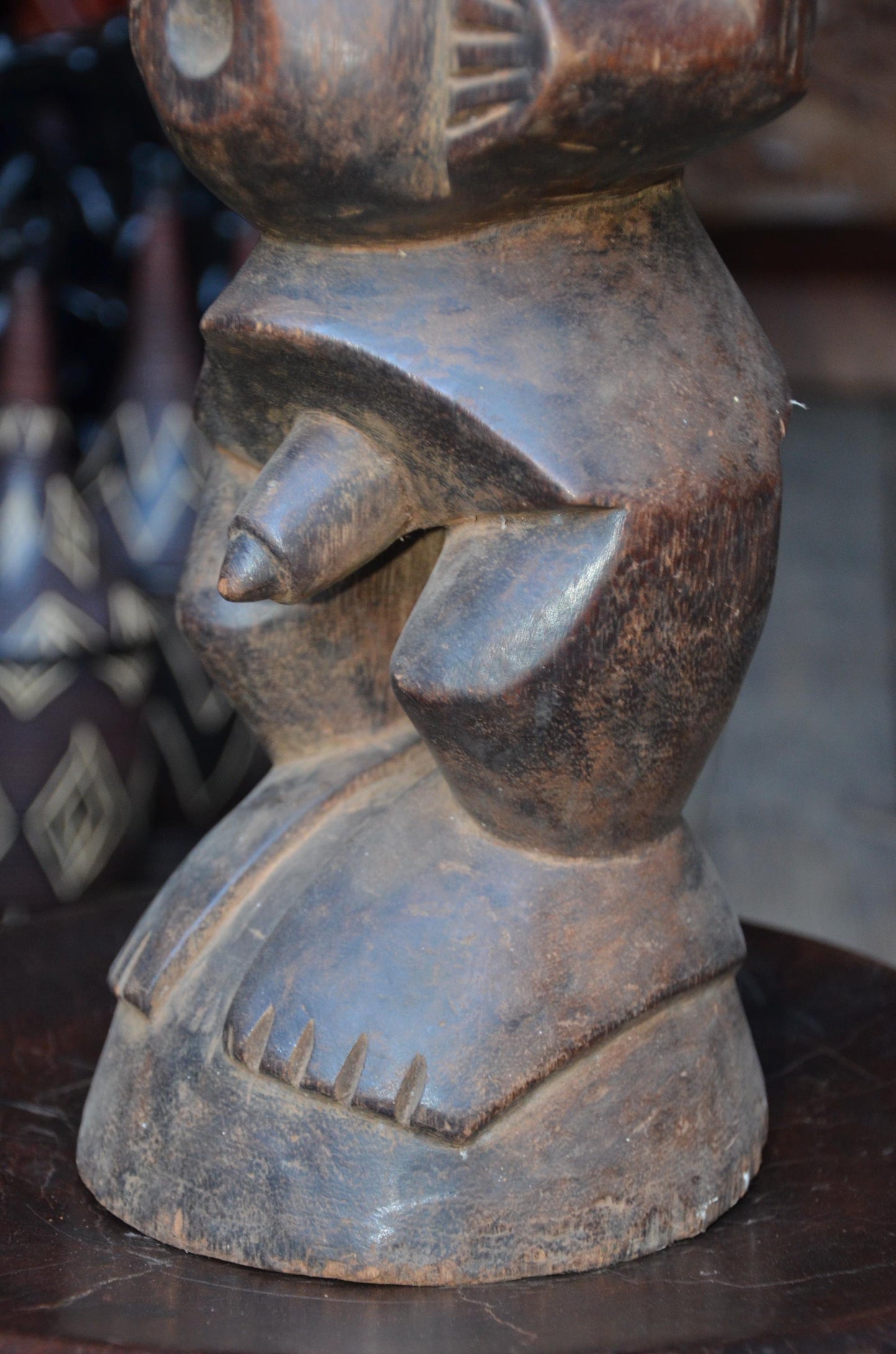 Authentic Luba Statue | Grand Prestige Ancestor | Congolese Tribal Art