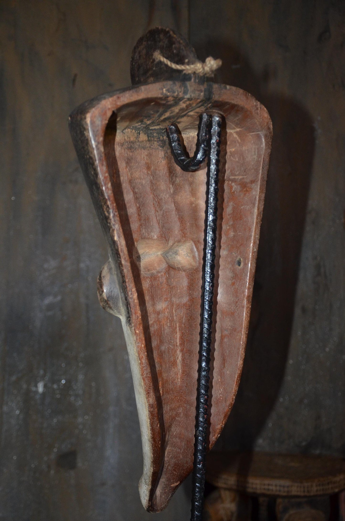 Authentic Fang Ngil Mask | Gabonese Tribal Art | Large Wood Carving