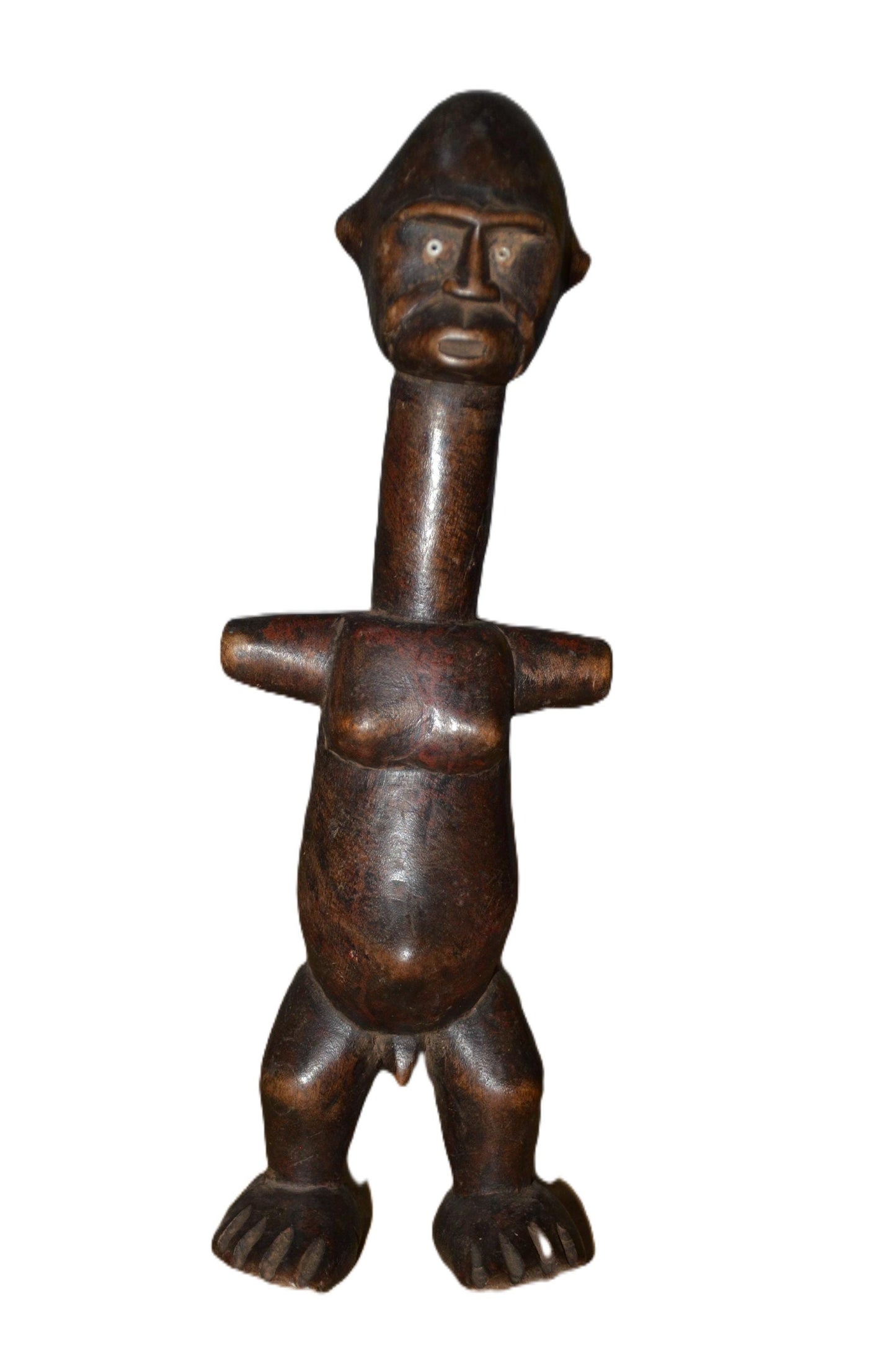 Authentic Congo Statue | Tribal Ancestral Figure | Hand-Carved Wood Art