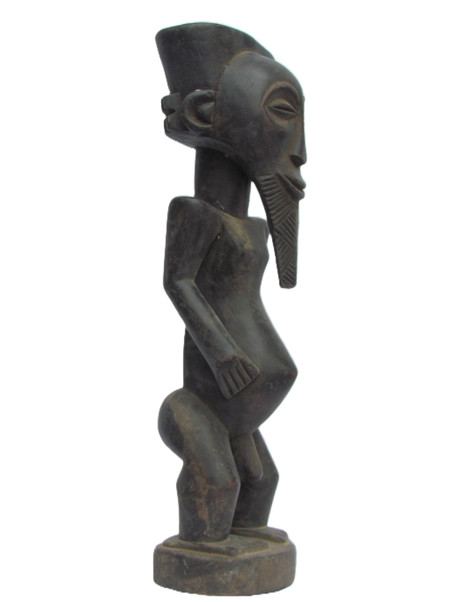 Figurine tribale magique Kusu, sculpture africaine sculptée à la main, art centrafricain du Congo, de la Zambie et de l'Afrique centrale, décoration ethnique rare pour la maison