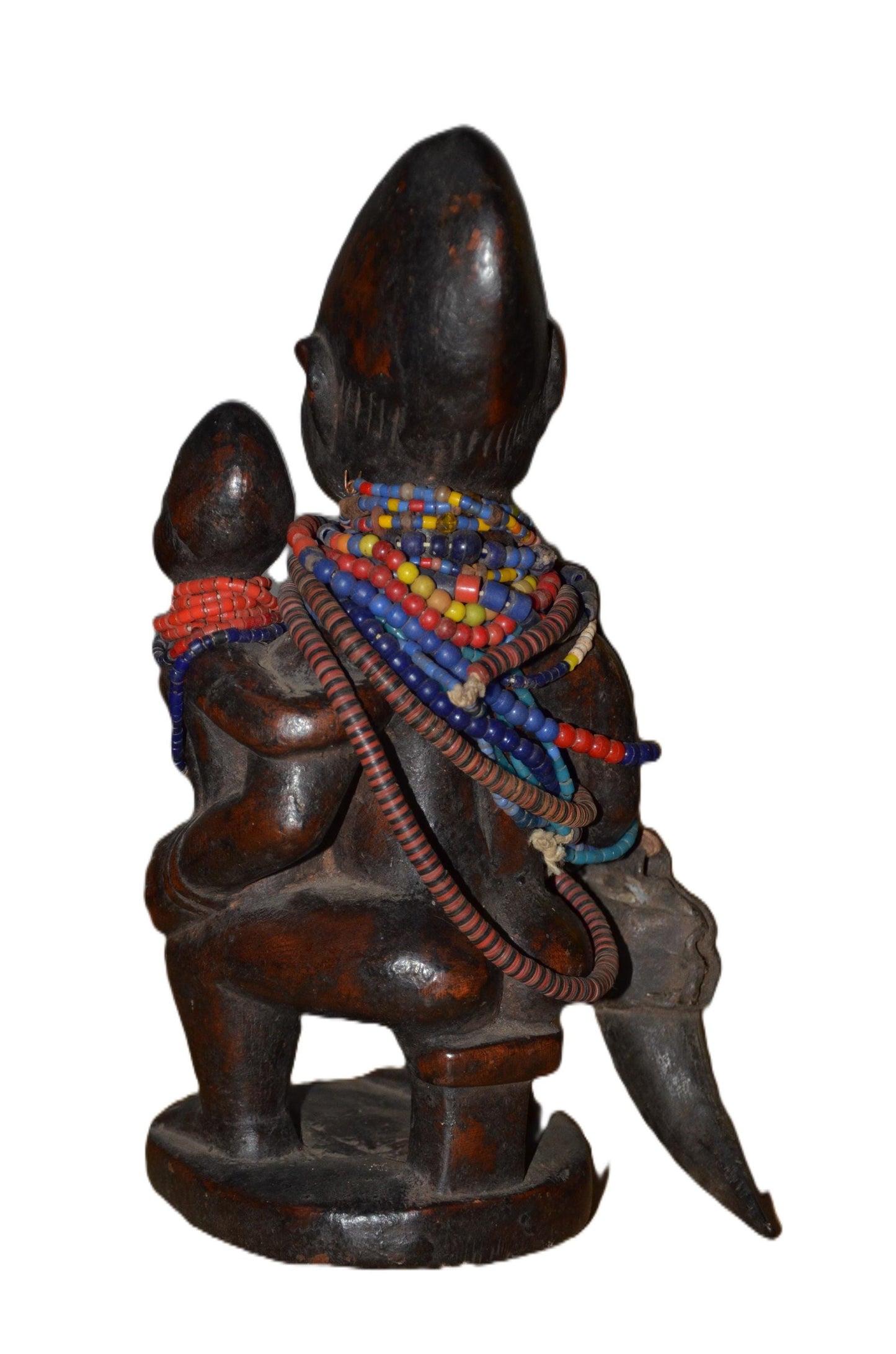 Authentic Yoruba Mother Statue | Nigerian Fertility Figure | Tribal Art