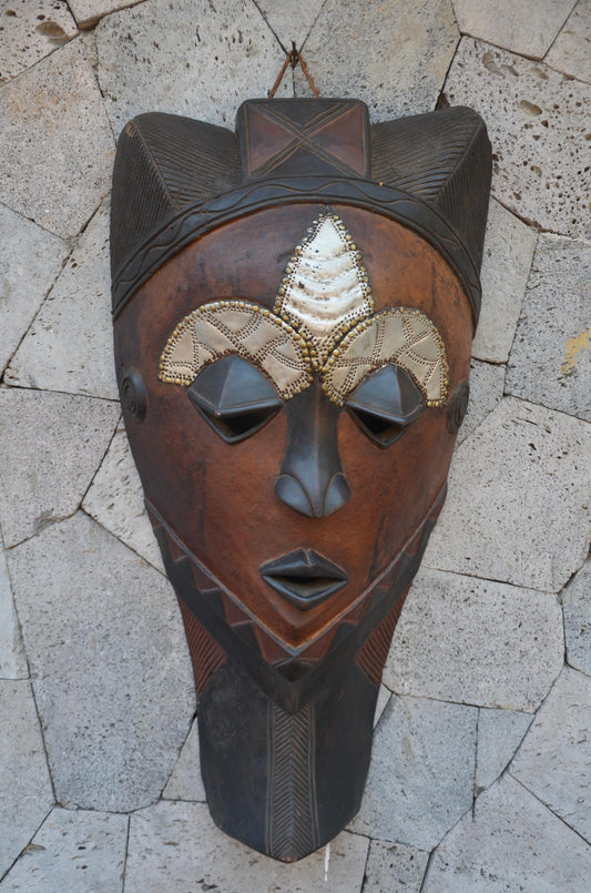 Authentic Chokwe Mask | Large Congolese Tribal Art | Statement Piece