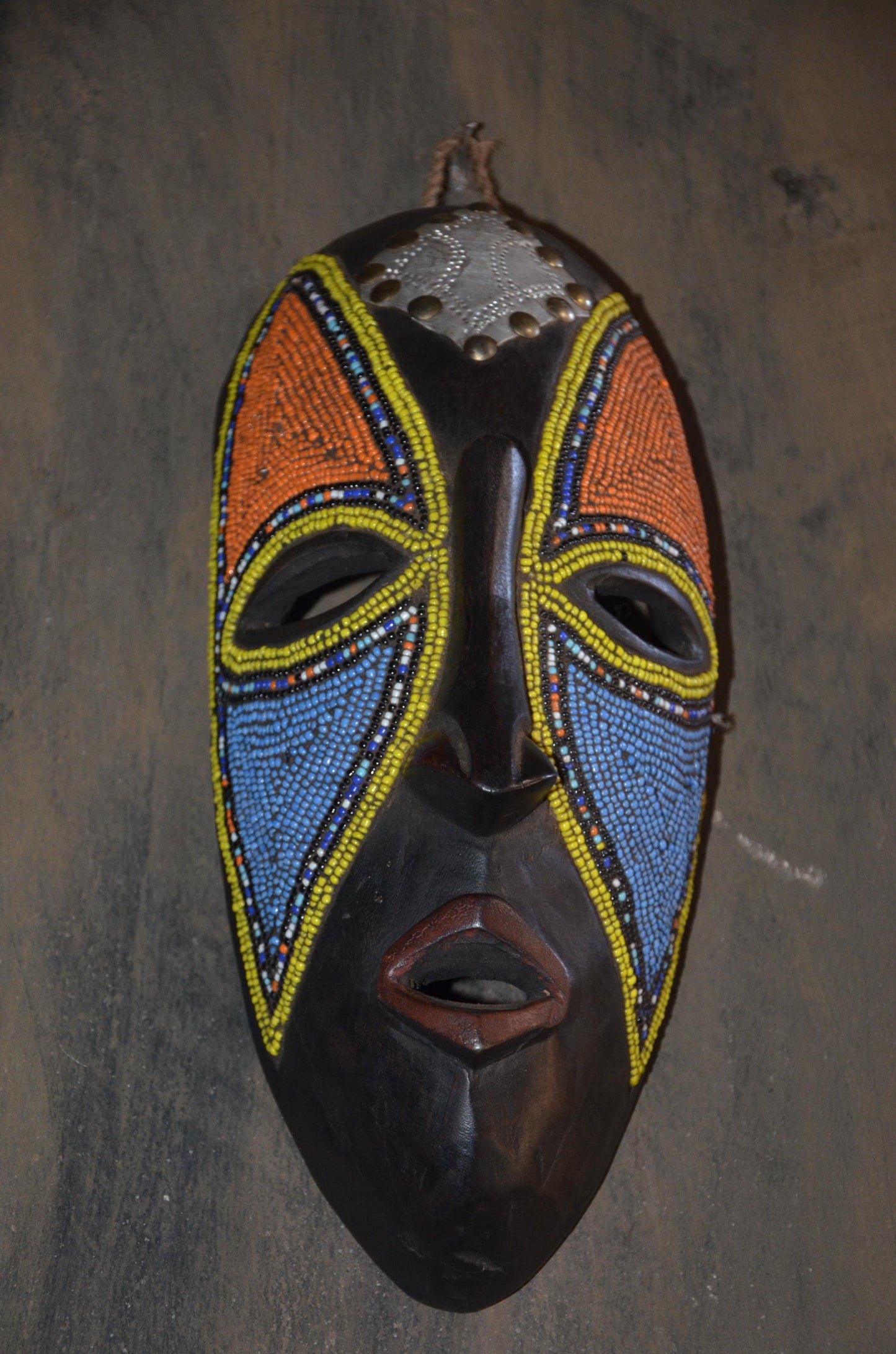 Authentic Bamileke Beaded Mask | Cameroon Grassfields | Tribal Art