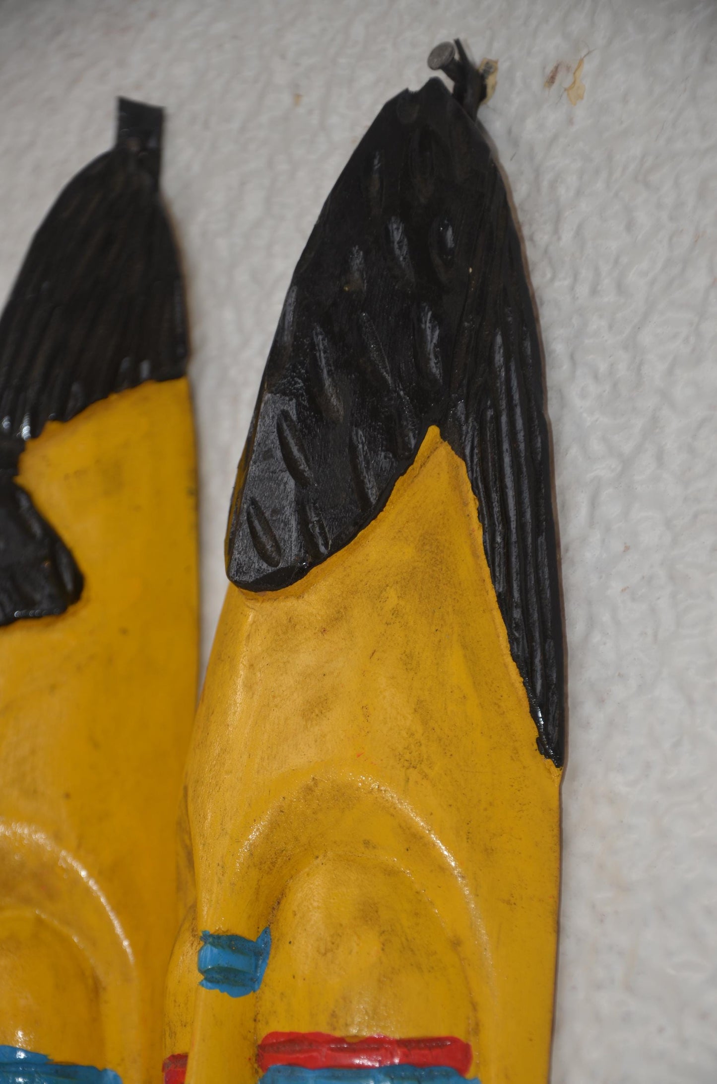 Hand-Carved Nyiginya Kingdom Ceremonial Wooden Facemask Couple | African Tribal Wall Art Decor
