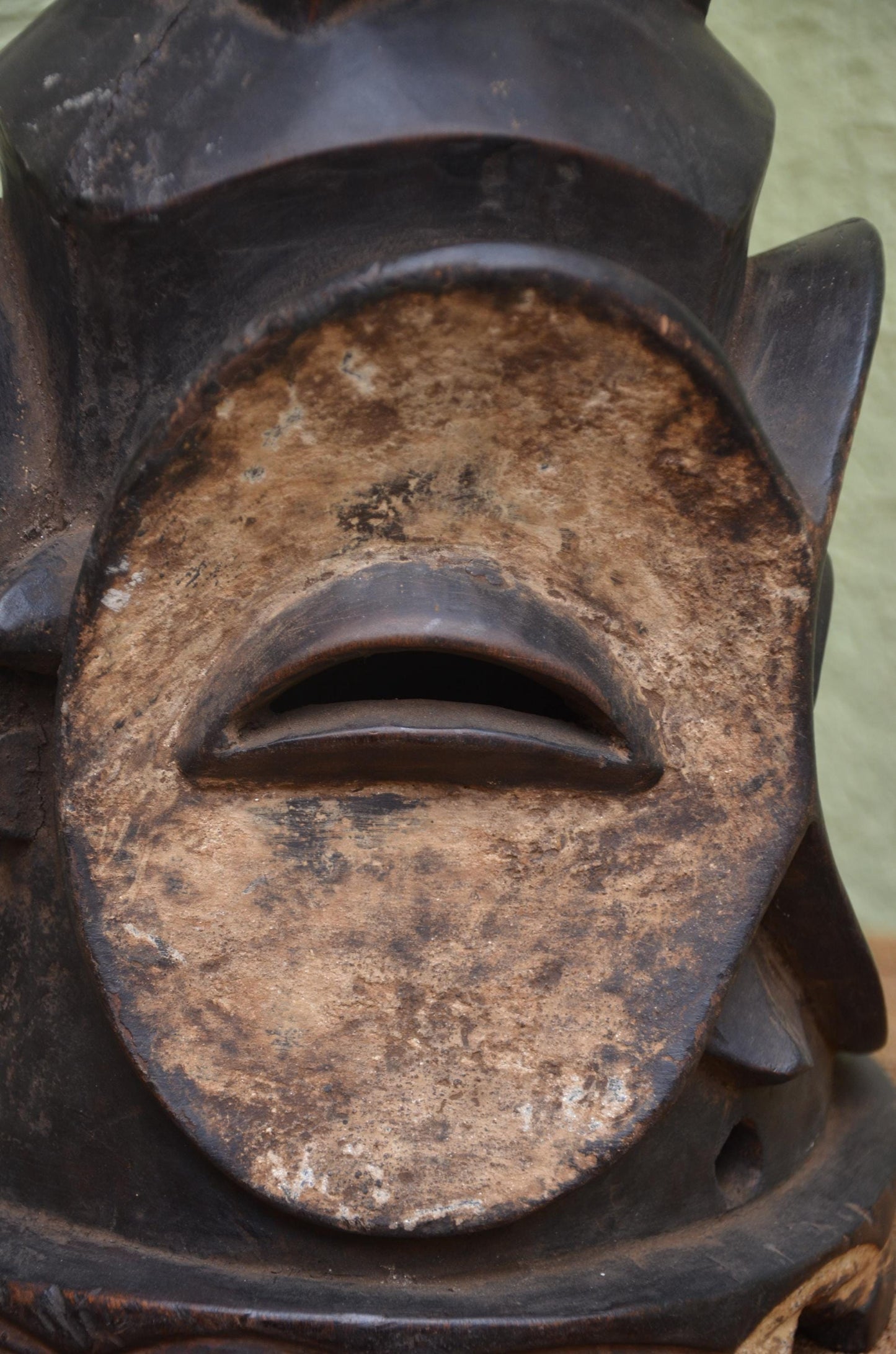 Authentic Lulua Helmet Mask | Congolese Tribal Art | Monumental
