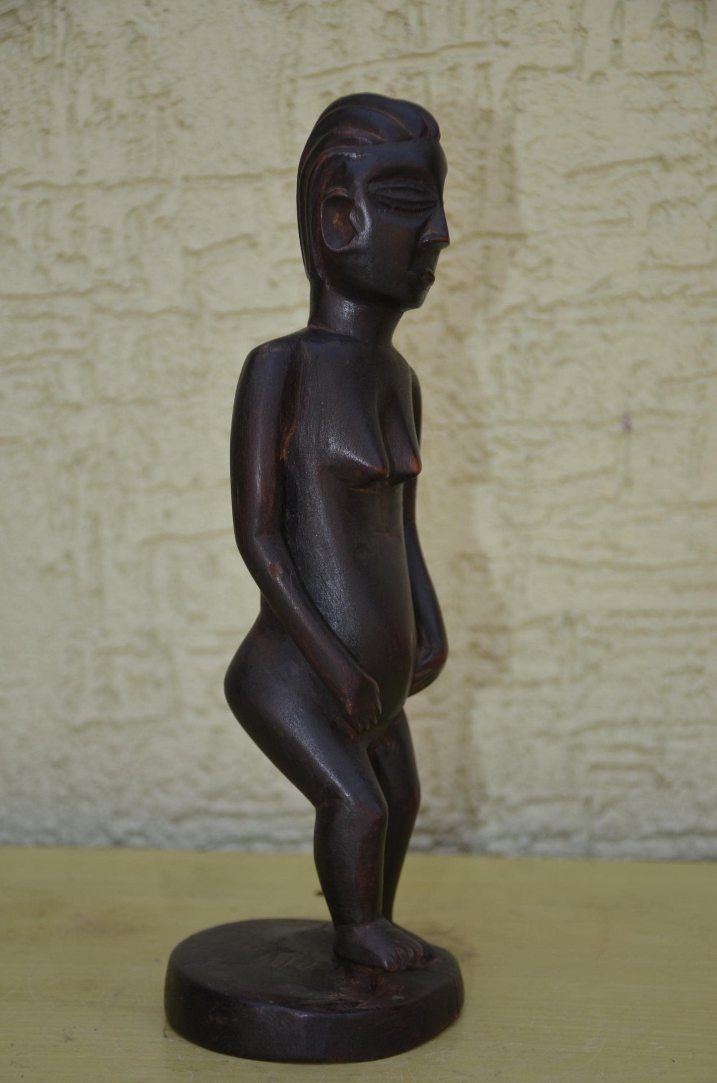 Authentic Luba Female Maternity Figure | Congolese Art