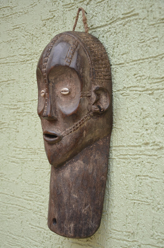 Authentic Bembe Alunga Tribal Mask | Congolese Art