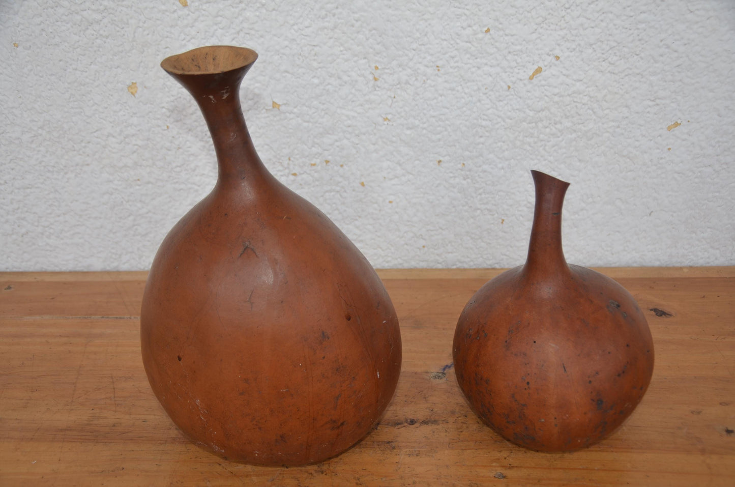 Handcrafted African Calabash Gourd Set | Traditional Natural Art Accent