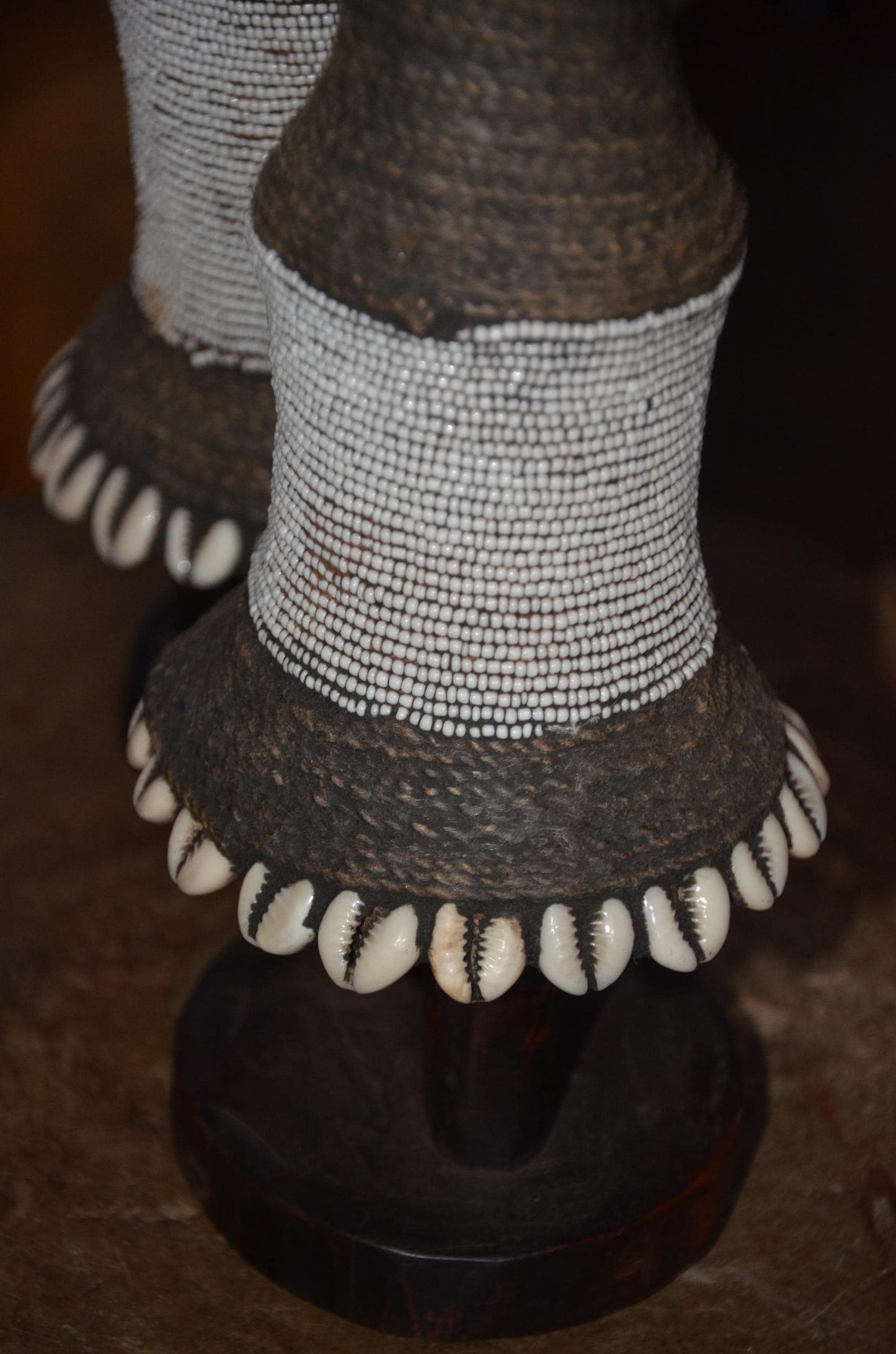 Namji Fertility Doll | Authentic Beaded Tribal Art | Cameroonian Decorative Statue