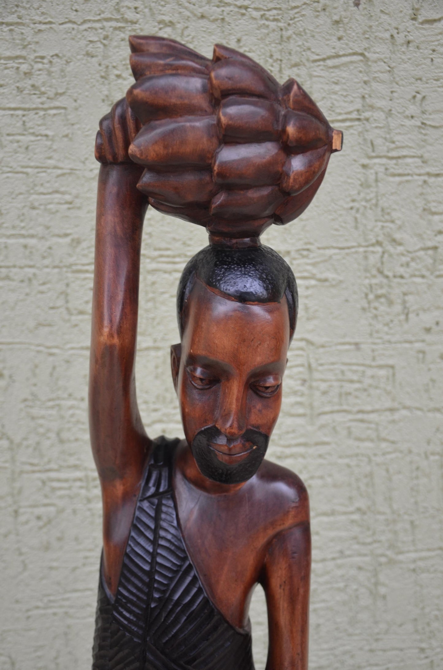 Monumental African Banana Harvester Statue | Tribal Art