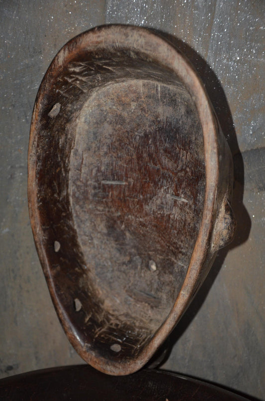 Authentic Bembe Initiation Mask | Congolese Tribal Wood Art