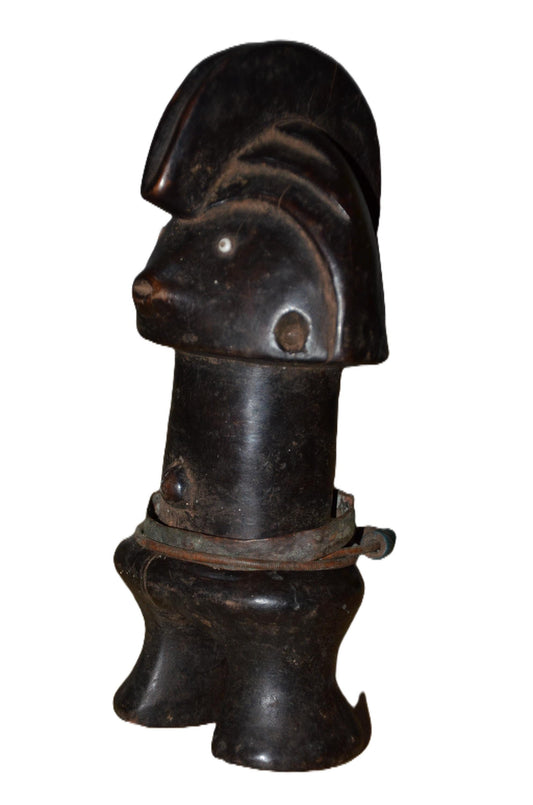 Authentic Congo Statue | Congolese Tribal Art | Hand-Carved Wood Sculpture