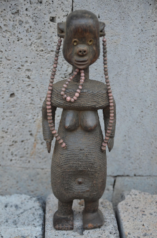 Authentic Namji Fertility Doll | Cameroonian Tribal Art | Ritual Object
