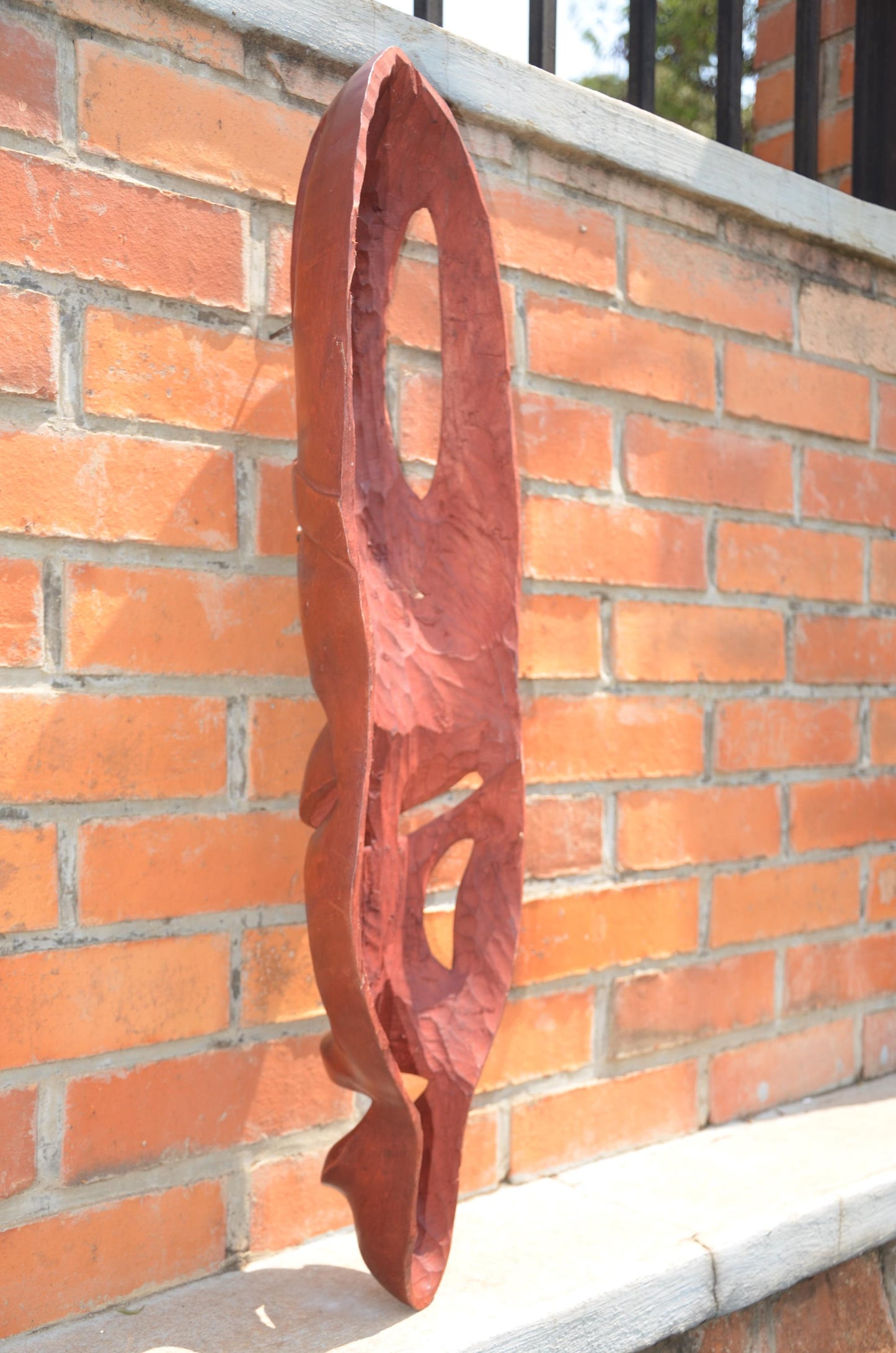 Authentic Rwandan Decorative Wall Mask | East African Art
