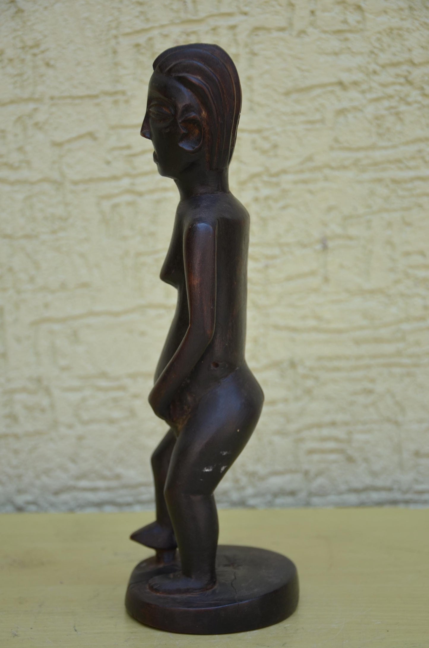 Authentic Luba Female Maternity Figure | Congolese Art
