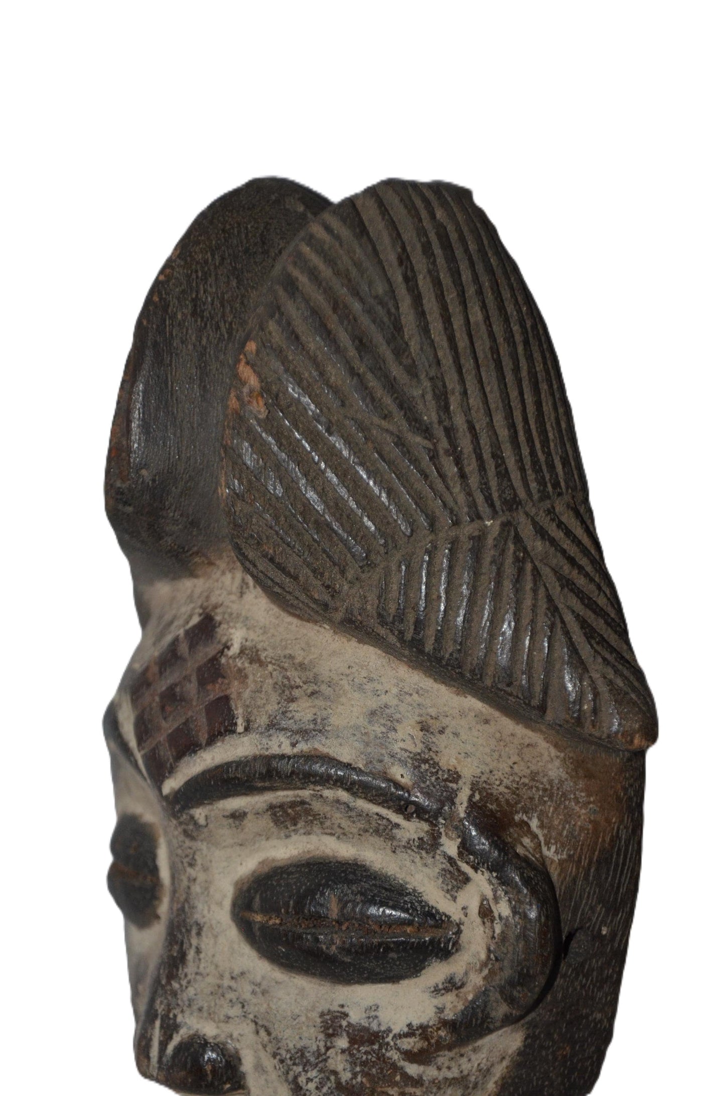 Authentic Bapunu Mask | Punu Tribal Art | Congolese Wood Wall Sculpture